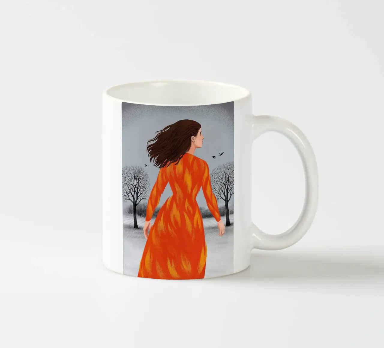 Illustrazioni editoriali potenti - Silja Goetz tazza in ceramica da Monillustrations