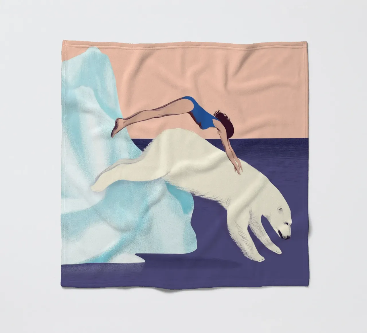 Spring in het water - Silja Goetz fleecedeken van Monillustrations