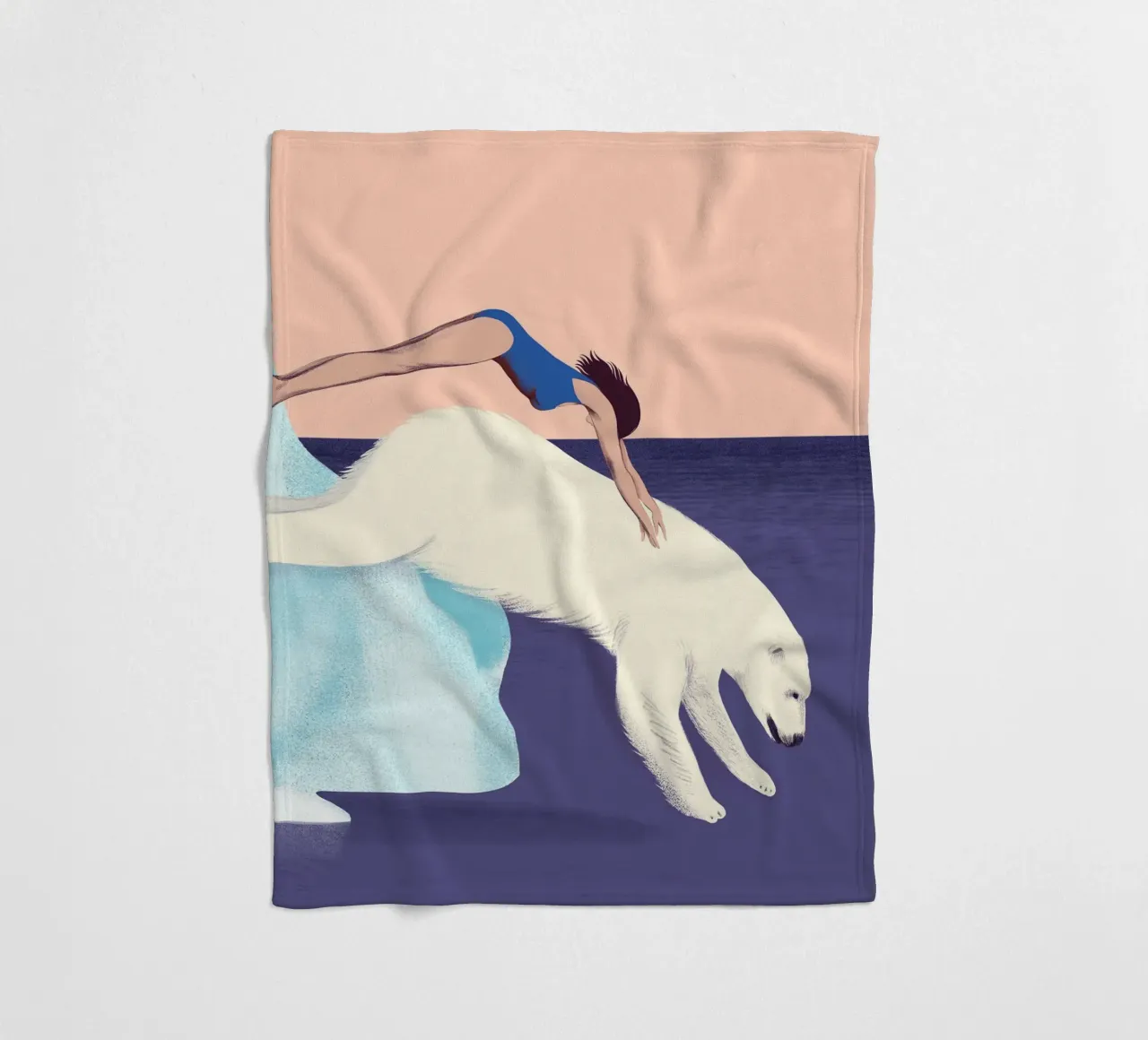 Spring in het water - Silja Goetz fleecedeken van Monillustrations
