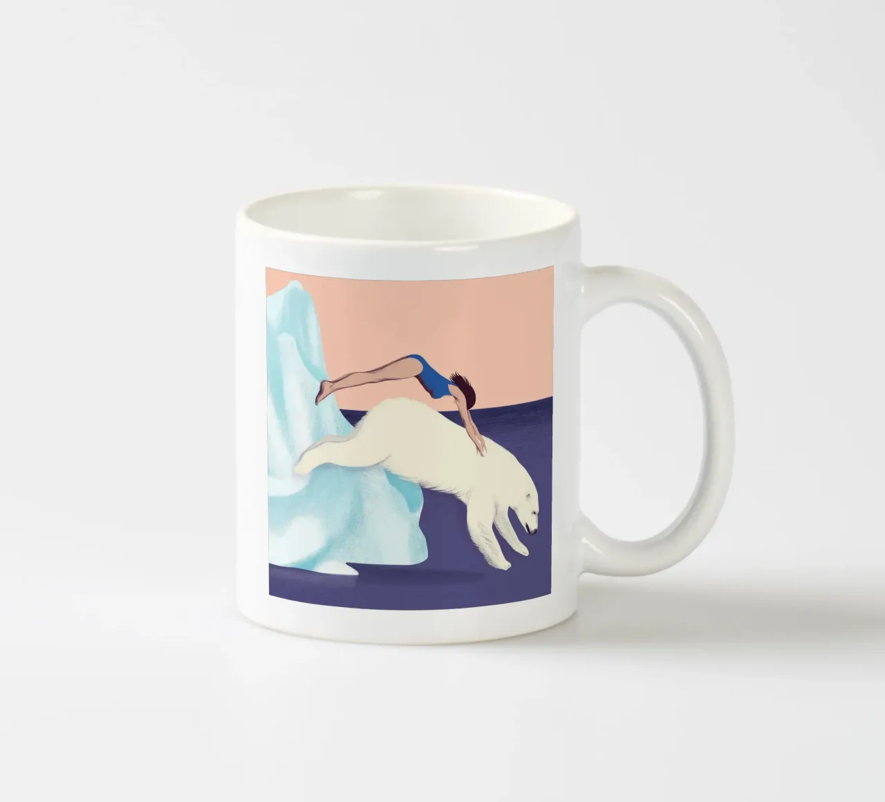 Saltare in acqua - Silja Goetz tazza in ceramica da Monillustrations