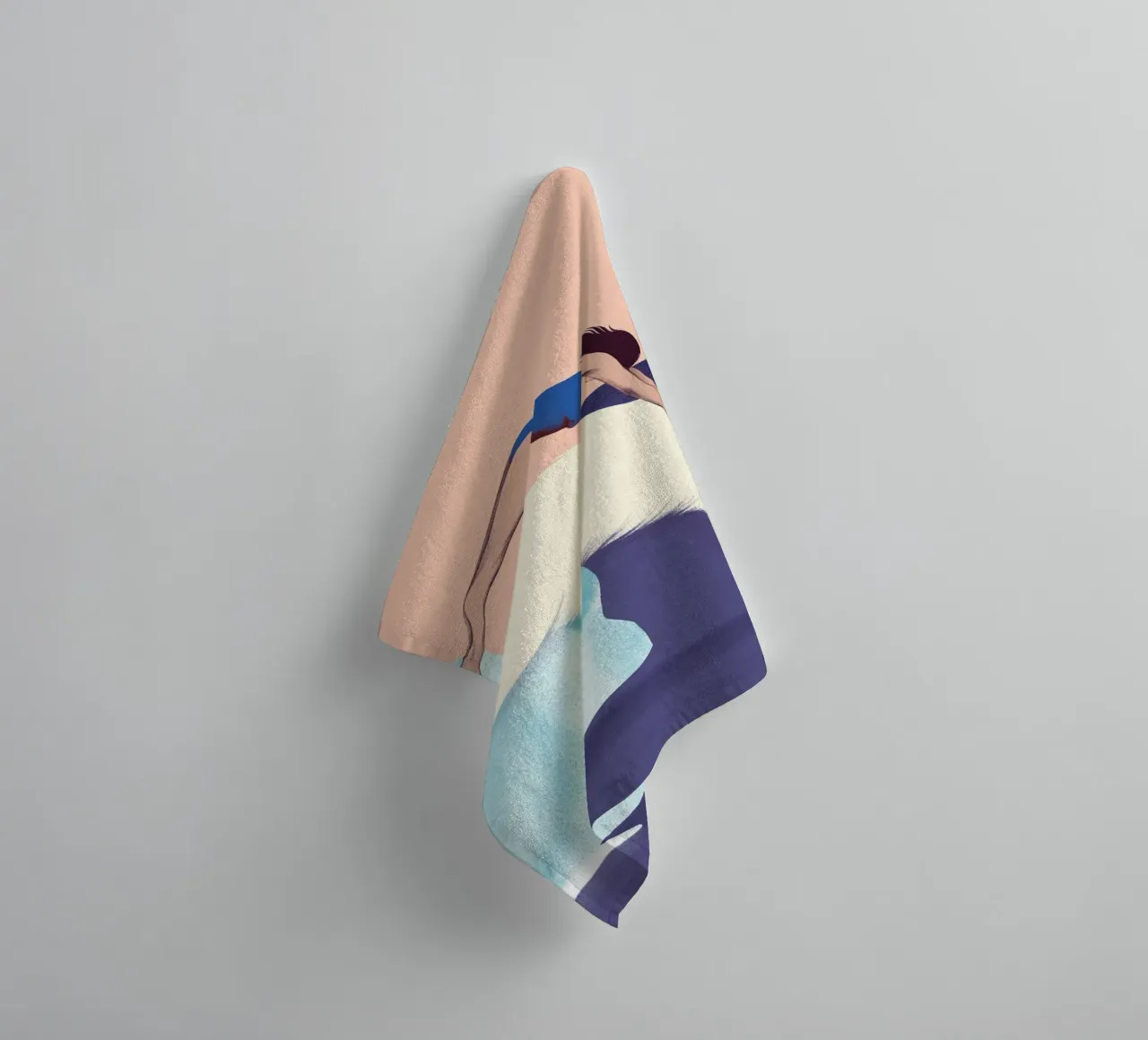 Jump into the water - Silja Goetz towel by Monillustrations