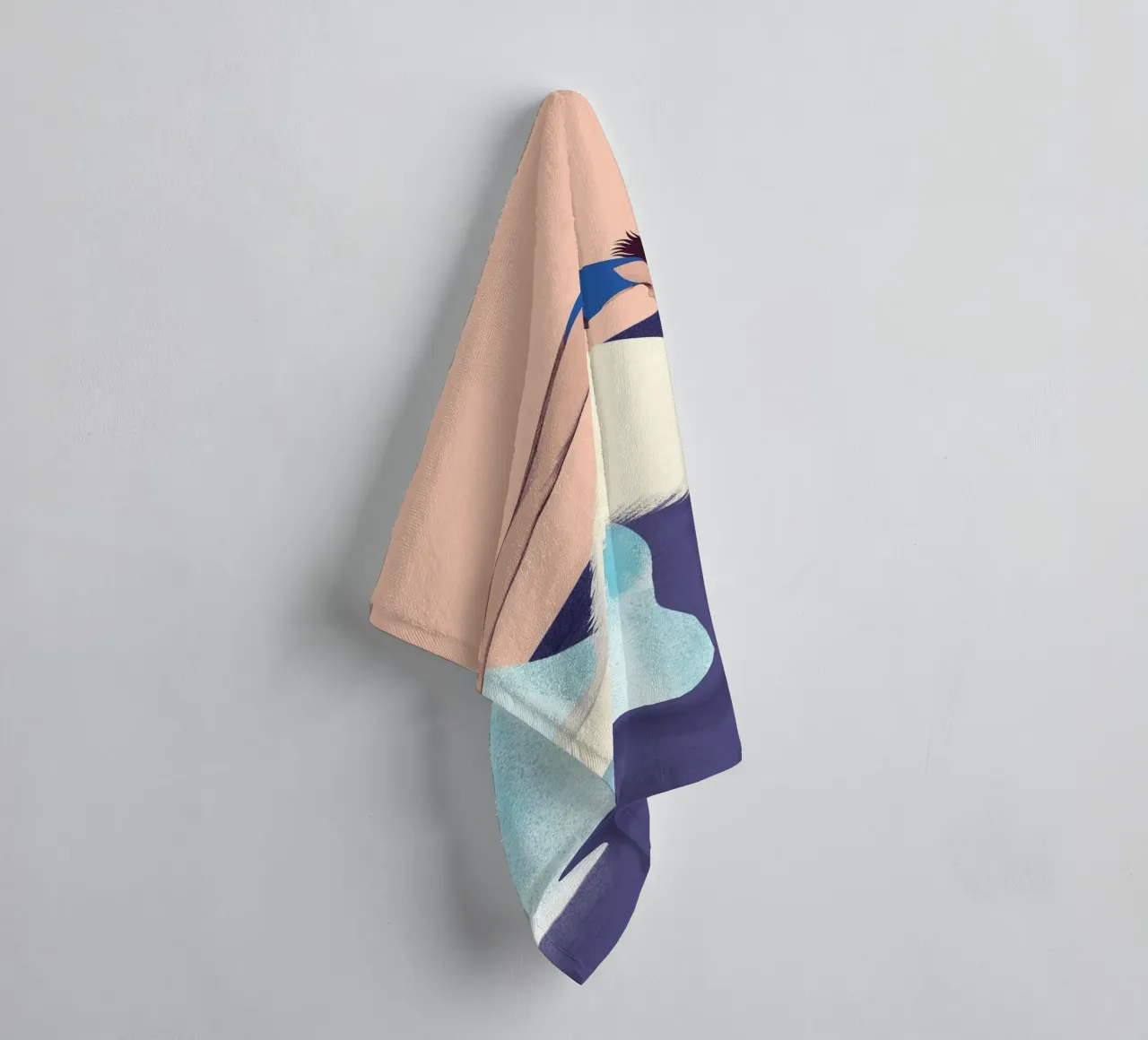 Jump into the water - Silja Goetz towel by Monillustrations