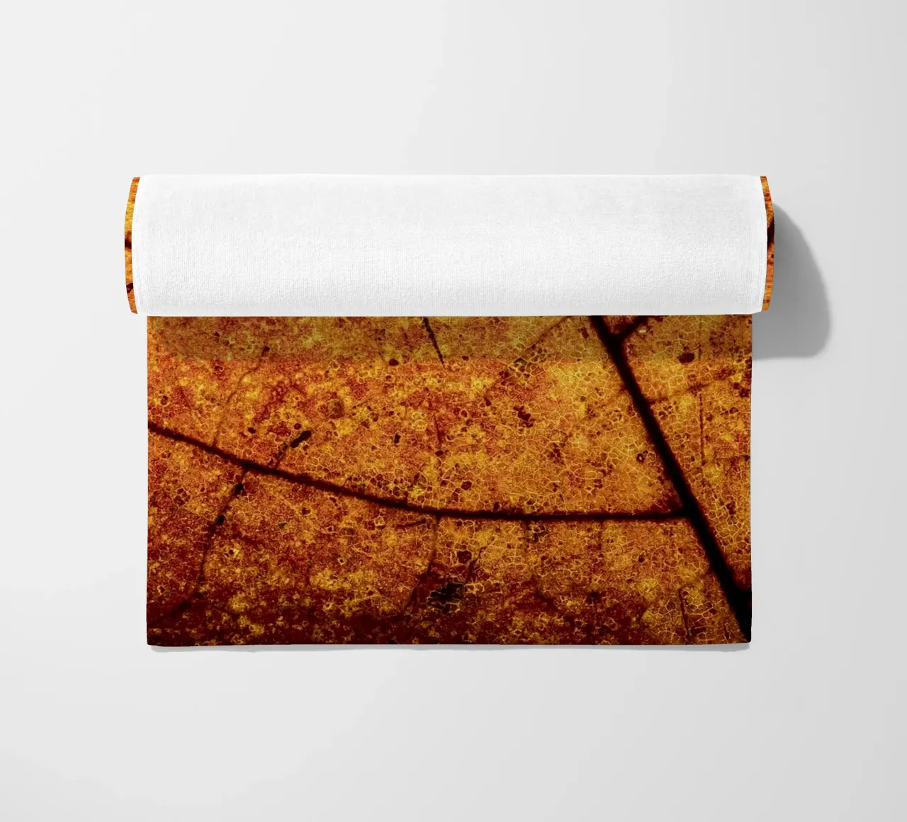 Herbstblatt in Nahaufnahme mit Adermuster telo mare da Bilderwelt - Kunst für die Wand