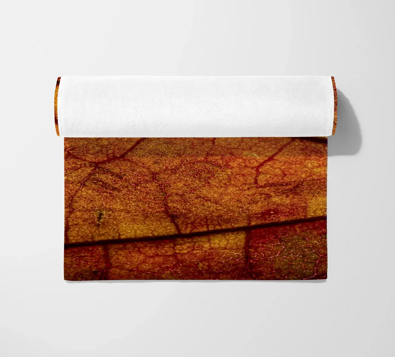 Herbstblatt mit lebendigem Farbverlauf und Aderstruktur telo mare da Bilderwelt - Kunst für die Wand
