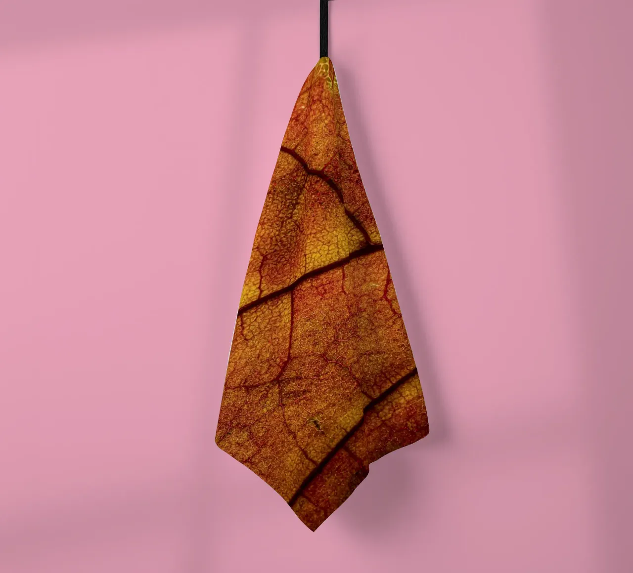 Herbstblatt mit lebendigem Farbverlauf und Aderstruktur canovaccio da cucina da Bilderwelt - Kunst für die Wand
