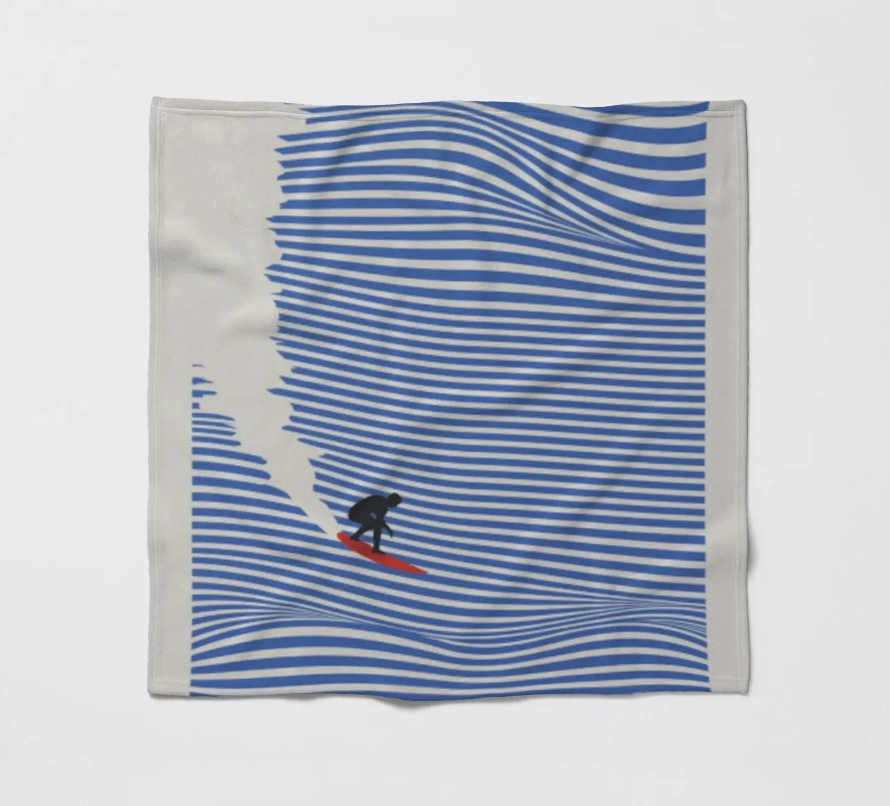 Lets Go Surfing fleece blanket by cosmos studio