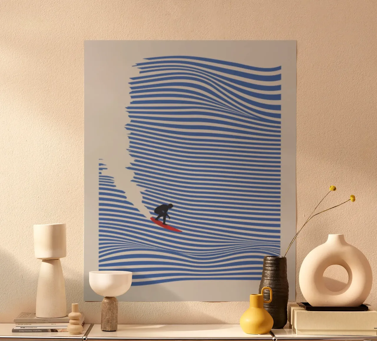 Lets Go Surfing hahnemühle by cosmos studio