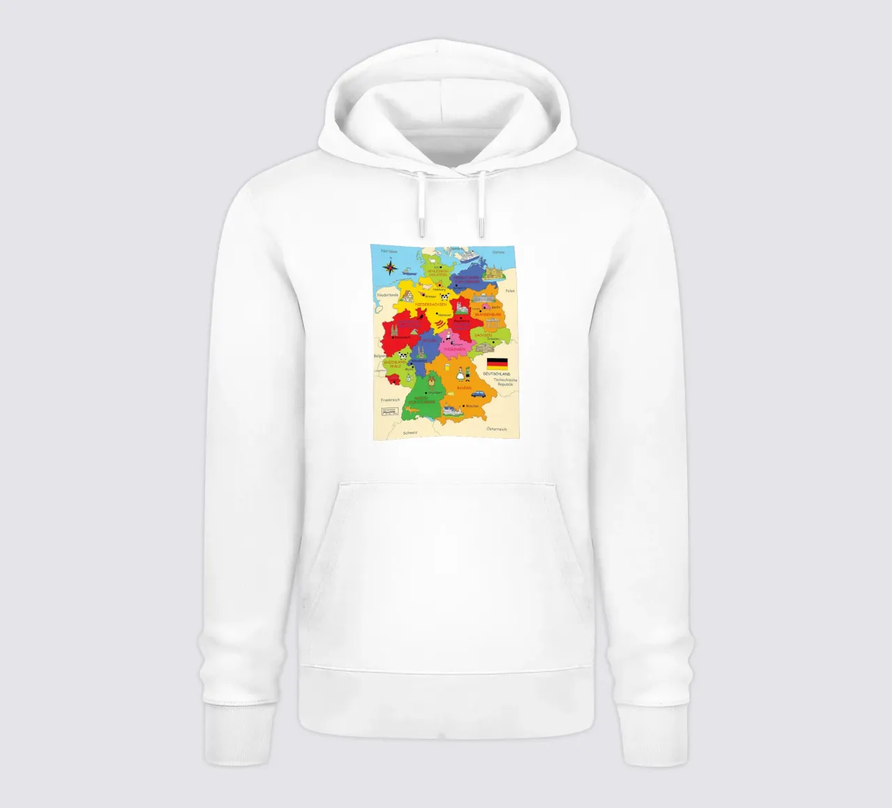 Poster degli Stati tedeschi per i bambini felpa con cappuccio da Lyndamaps
