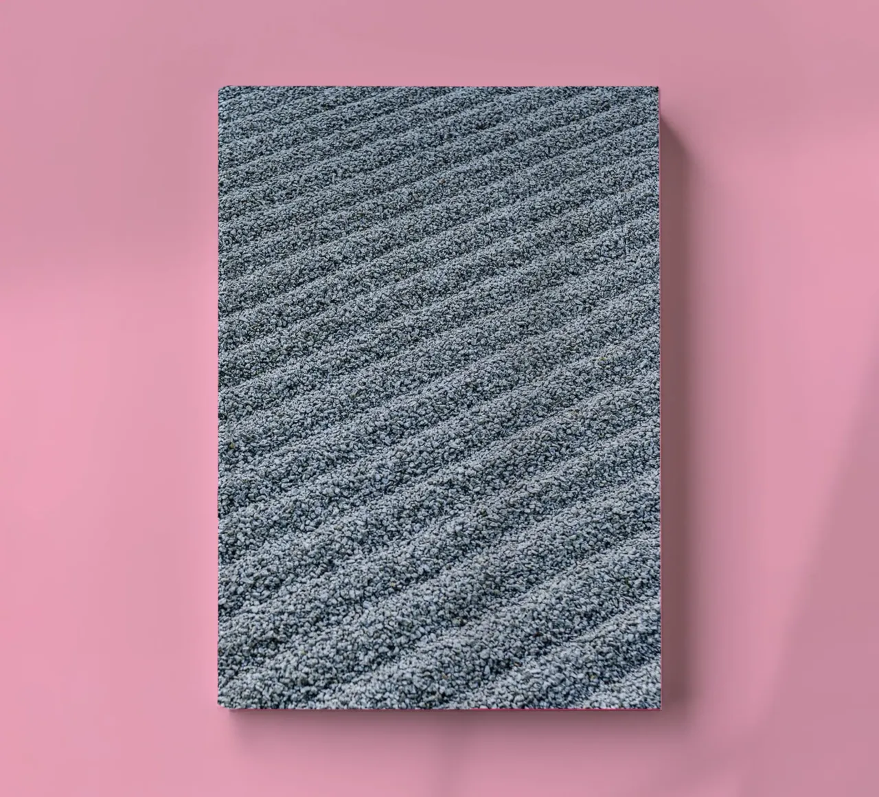 Pebble pattern in the Zen garden - lines of tranquillity notebook by Bilderwelt - Kunst für die Wand