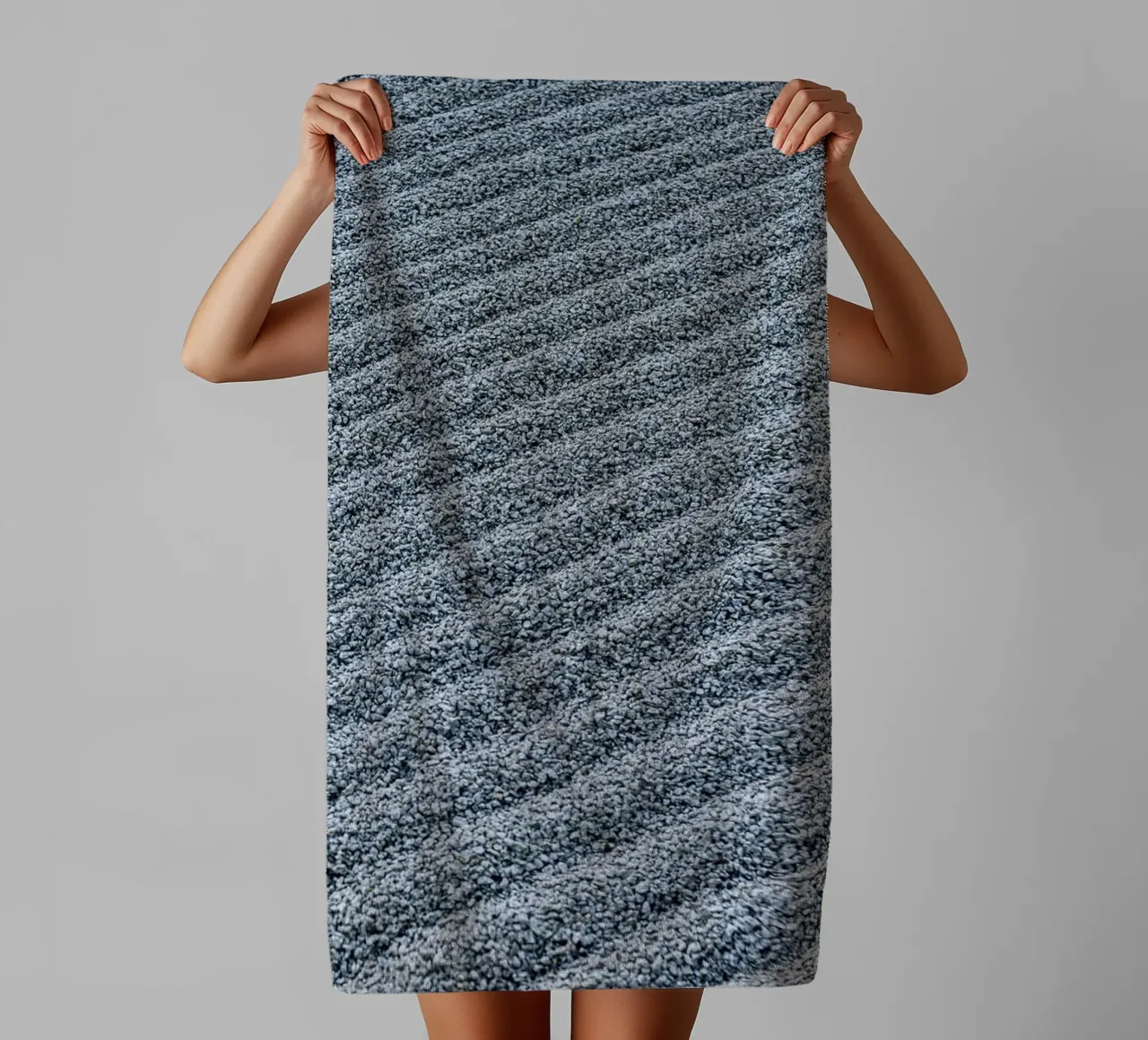 Pebble pattern in the Zen garden - lines of tranquillity towel by Bilderwelt - Kunst für die Wand