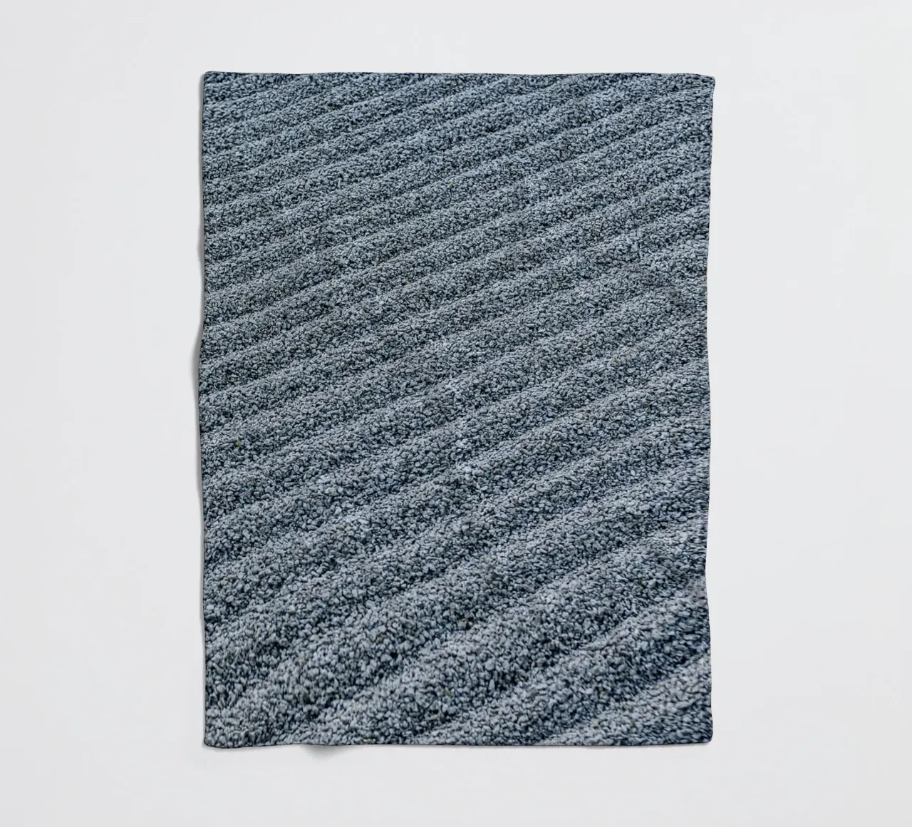 Il disegno dei ciottoli nel giardino zen: linee di tranquillità coperta in pile da Bilderwelt - Kunst für die Wand