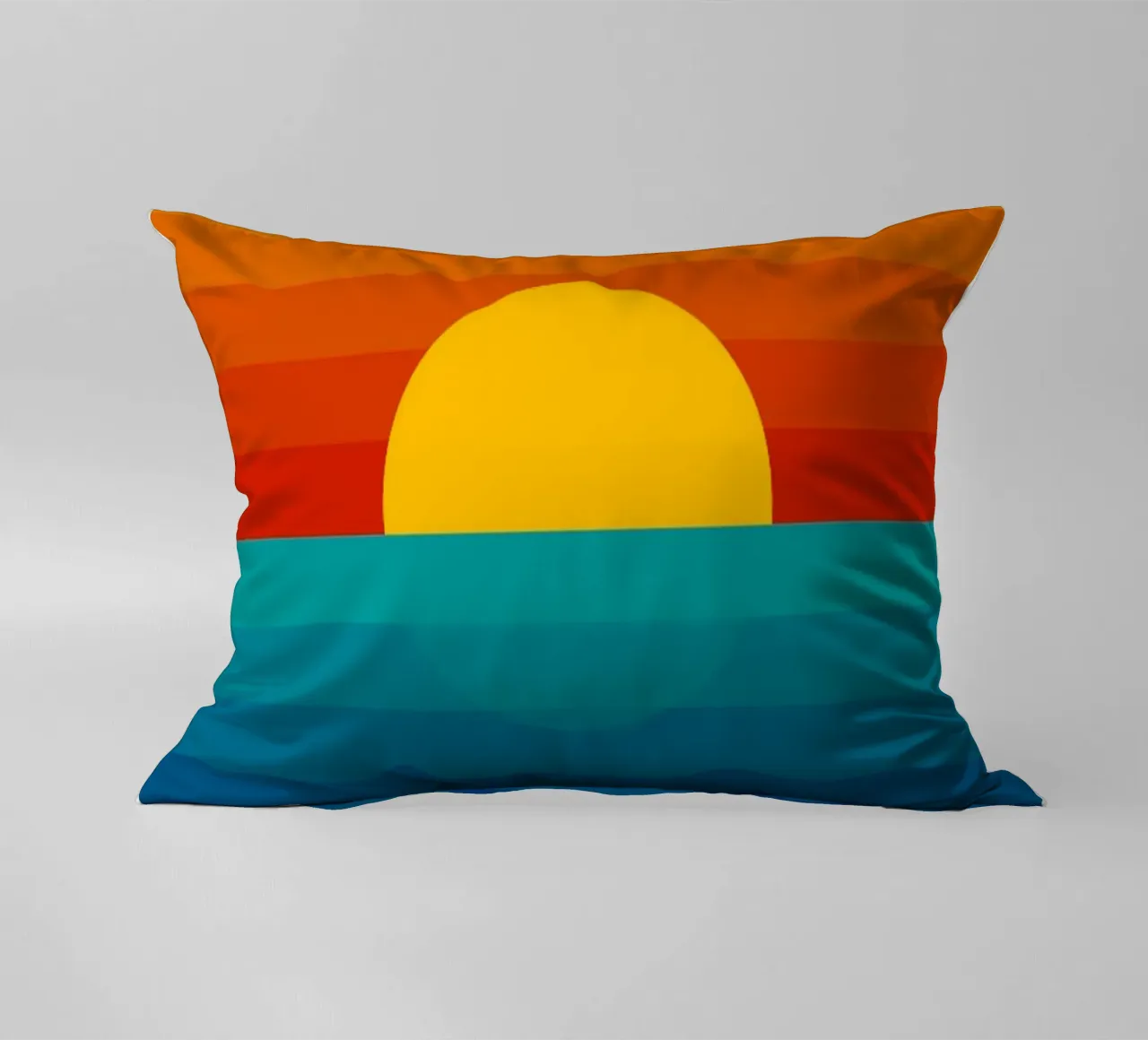 Gradation Sunset decorative cushion by cosmos studio