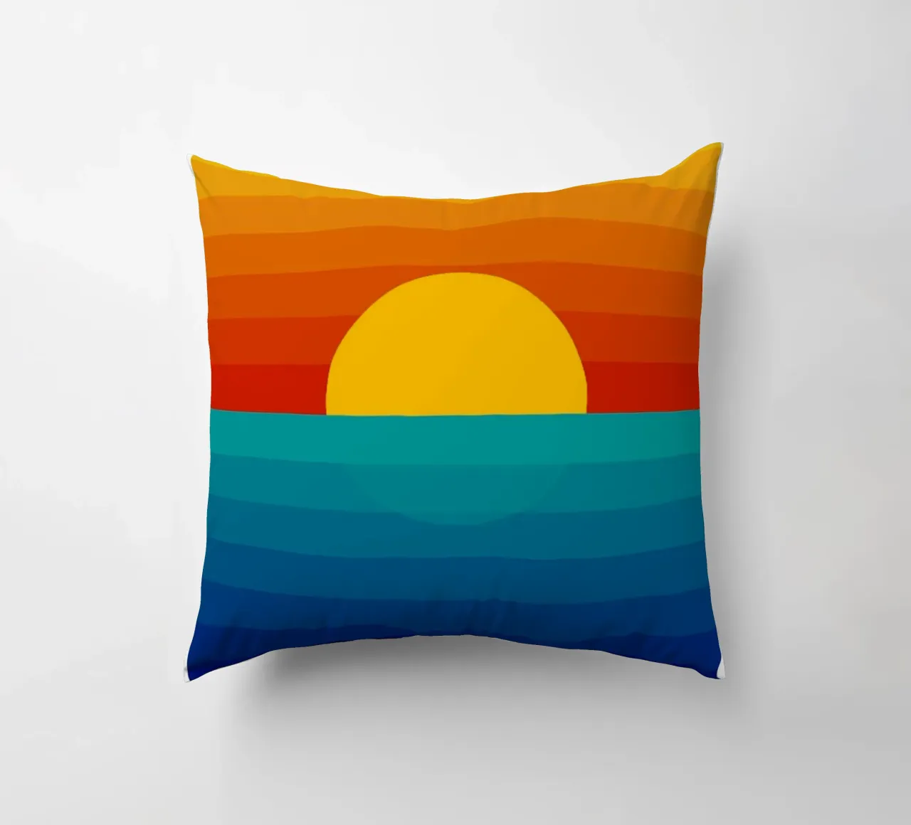 Gradation Sunset decorative cushion by cosmos studio