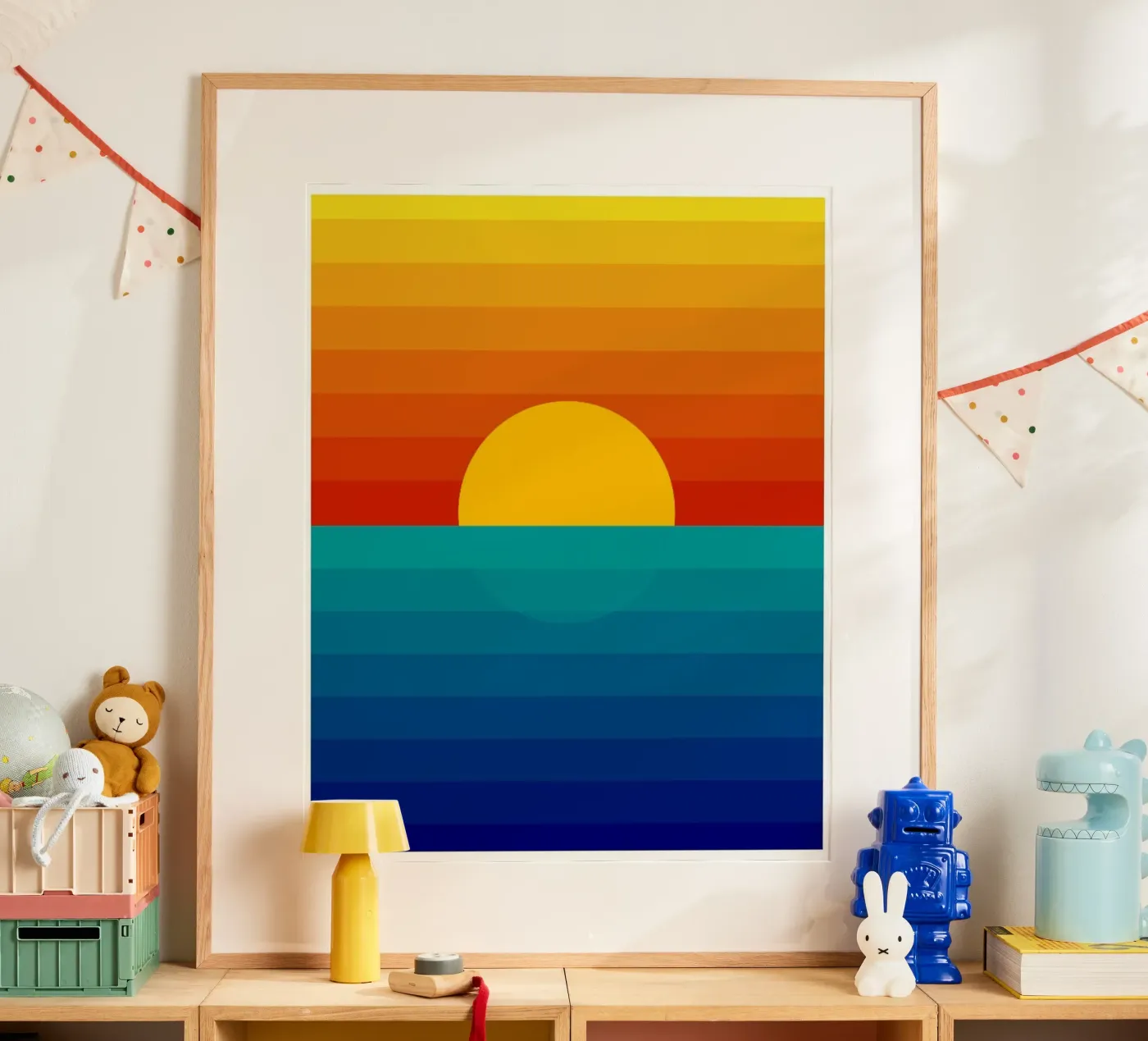 Gradation Sunset poster by cosmos studio