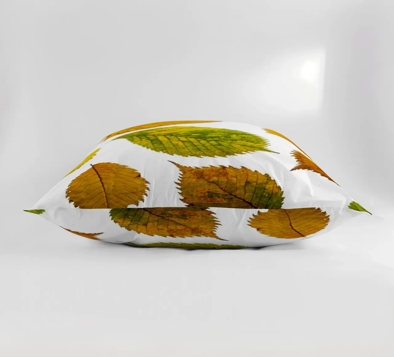 Foglie d'autunno in variazione sul bianco cuscino da Bilderwelt - Kunst für die Wand