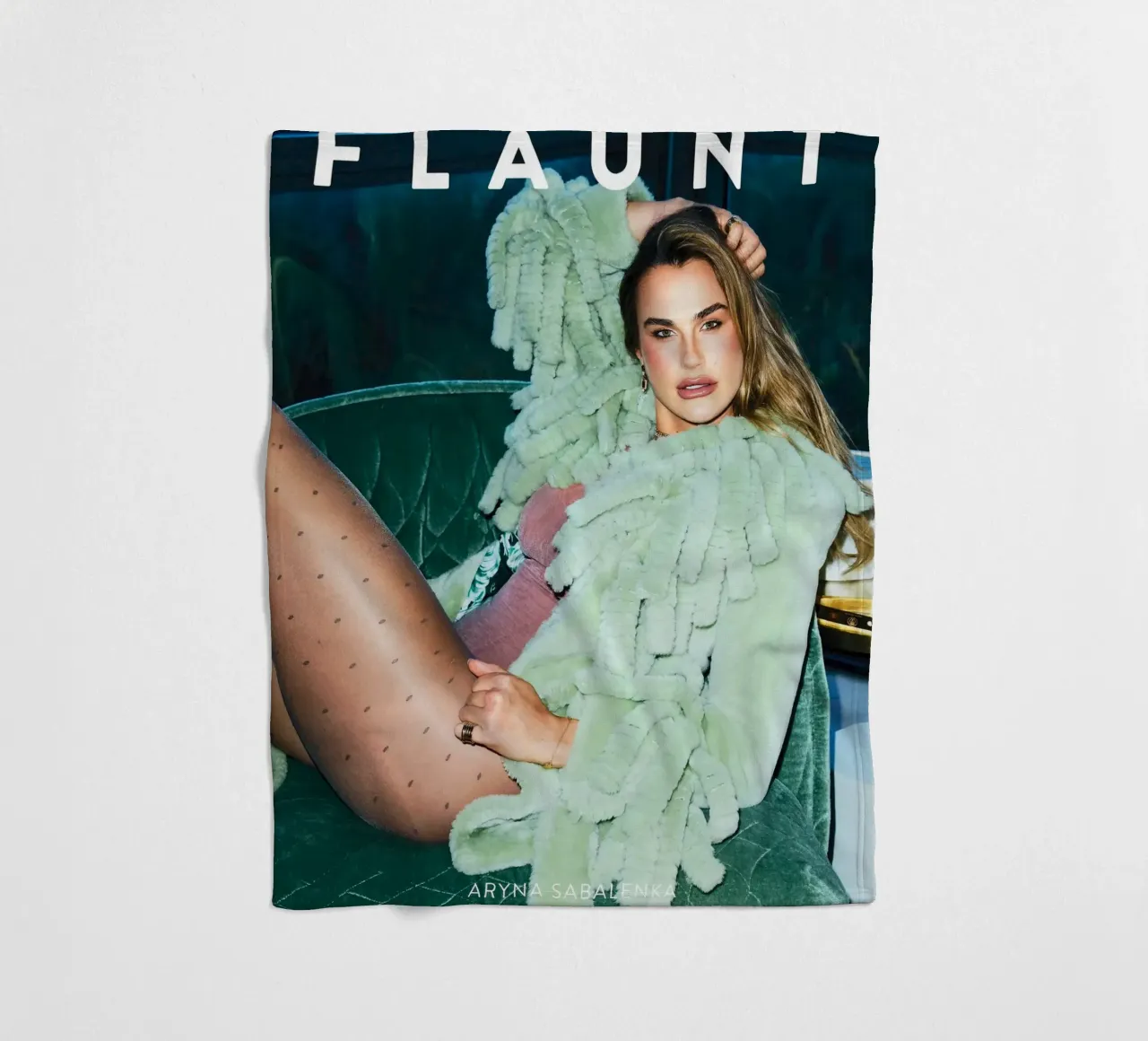 Poster di bellezza di Aryna Sabalenka coperta in pile da aijanurmine