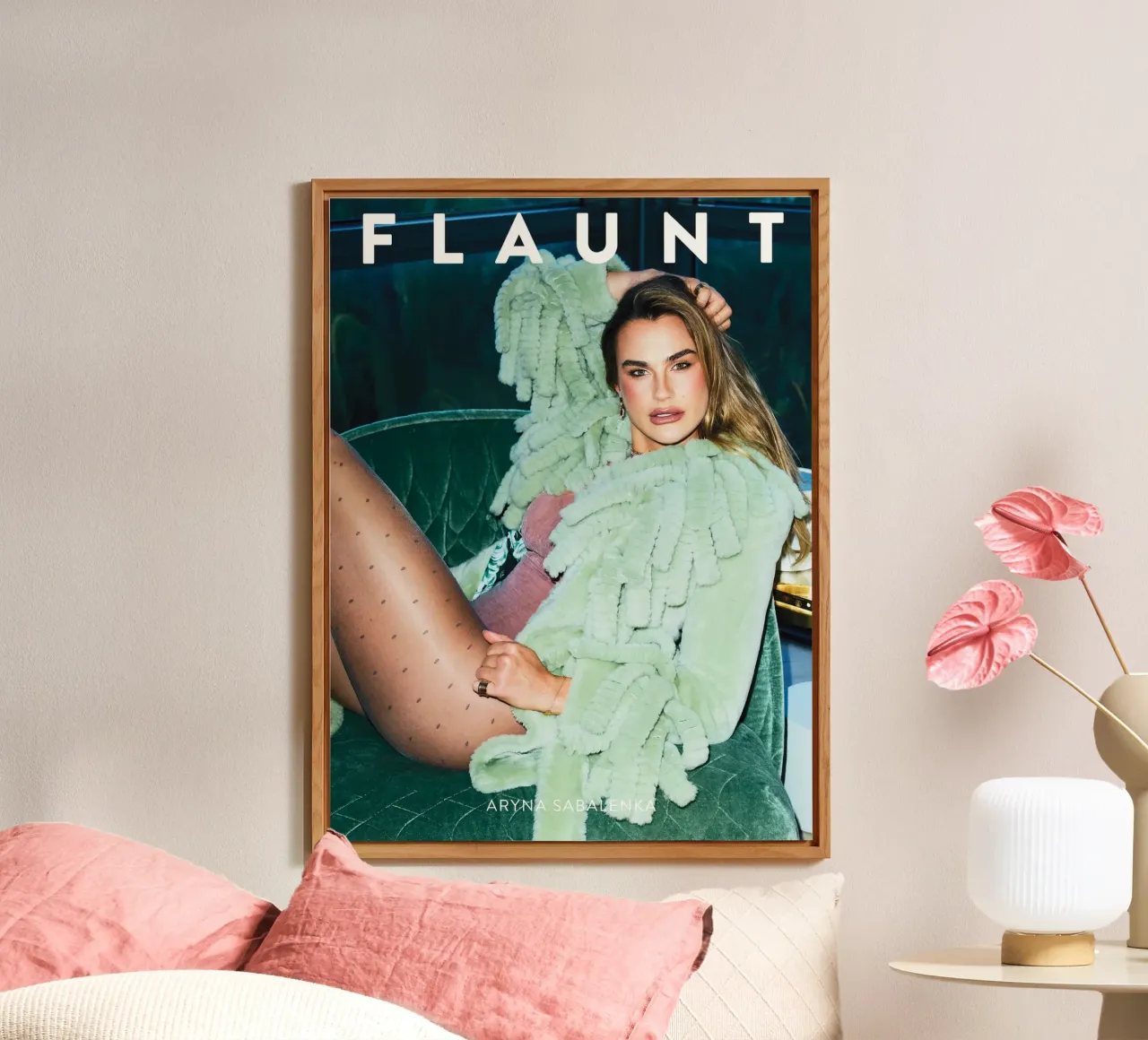 Poster di bellezza di Aryna Sabalenka alluminio dibond da aijanurmine