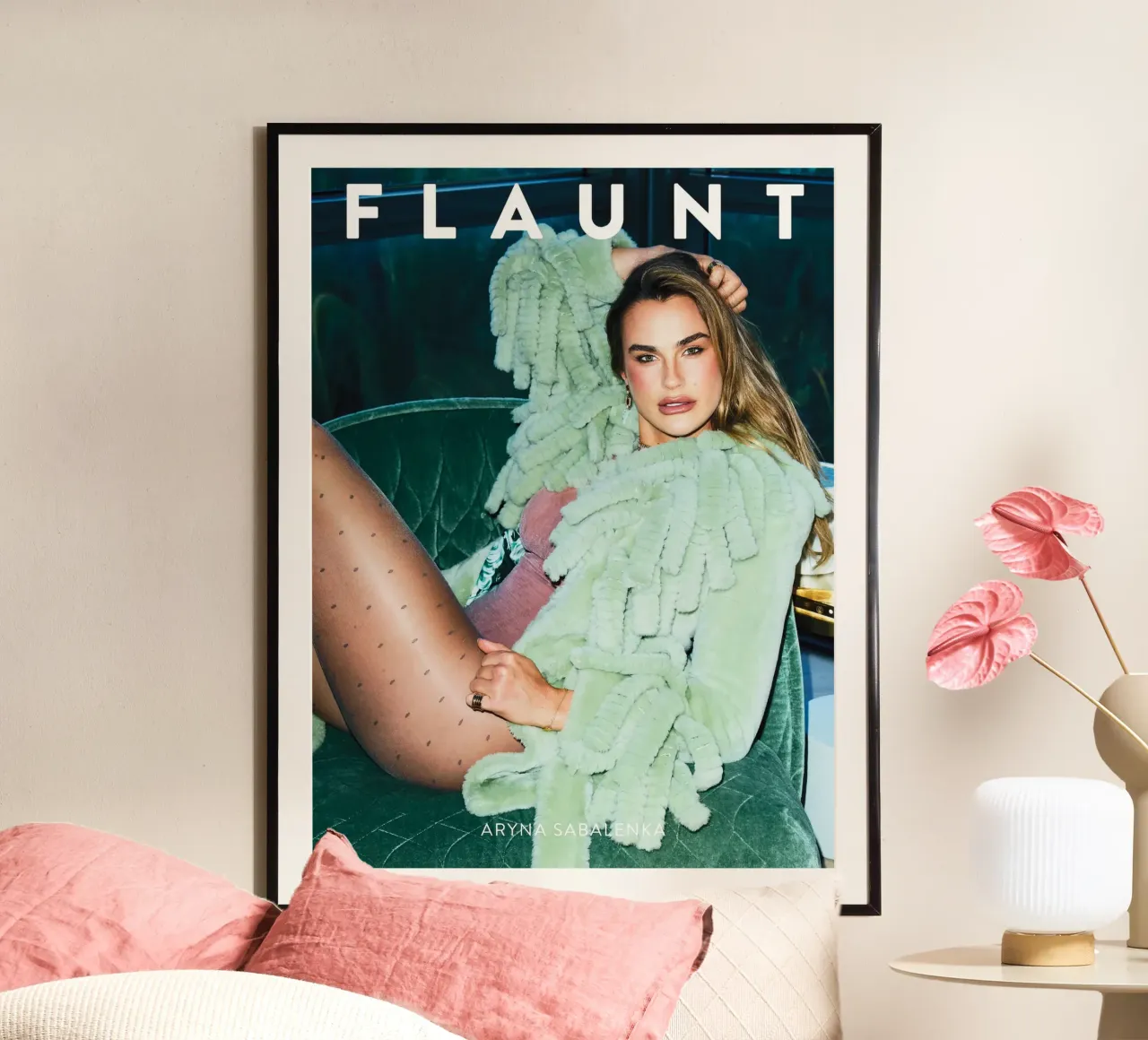 Poster di bellezza di Aryna Sabalenka carta hahnemühle da aijanurmine