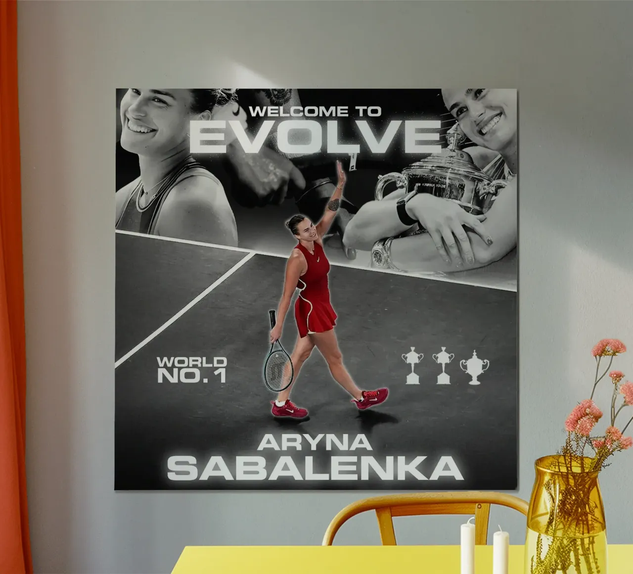 La famosa tennista Aryna Sabalenka poster da aijanurmine