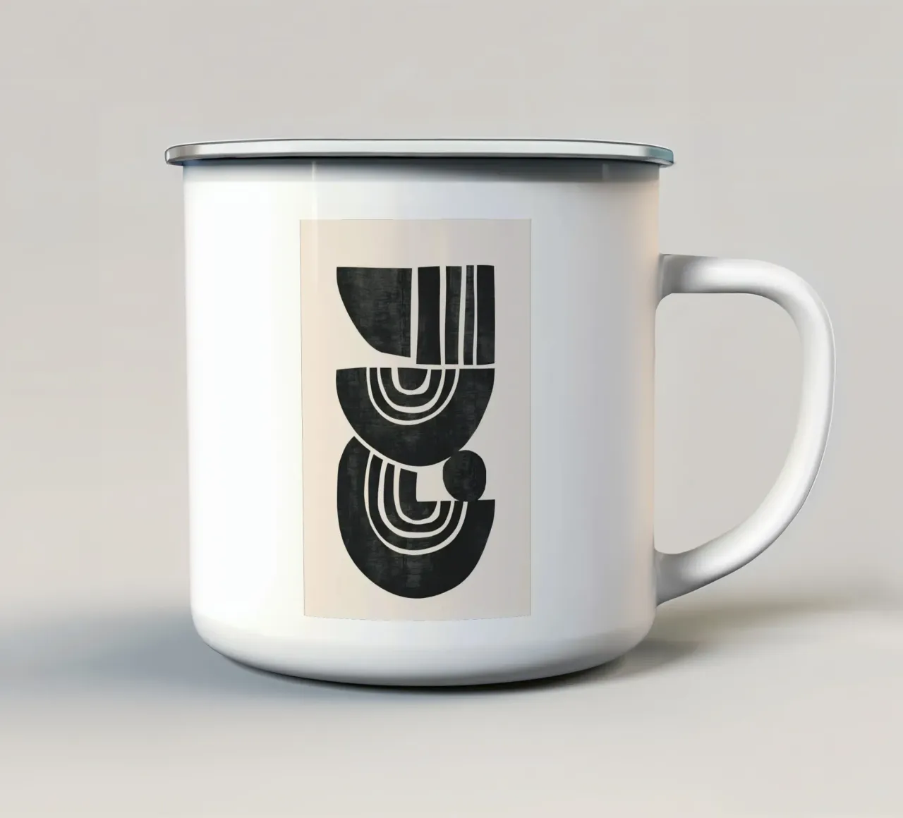 Geometric Rhythm 3 tazza in smalto da Nadjaa