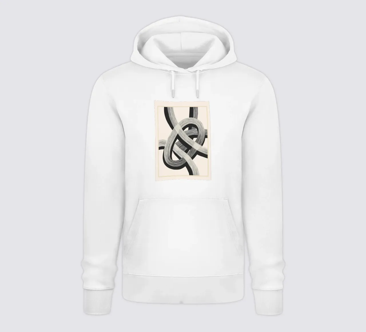 Interwoven Lines Abstract Art 1 felpa con cappuccio da Nadjaa