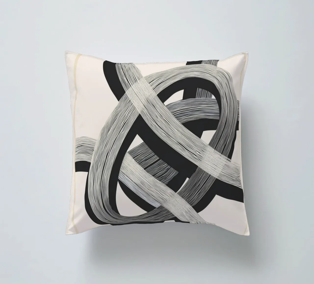 Interwoven Lines Abstract Art 1 cuscino da Nadjaa