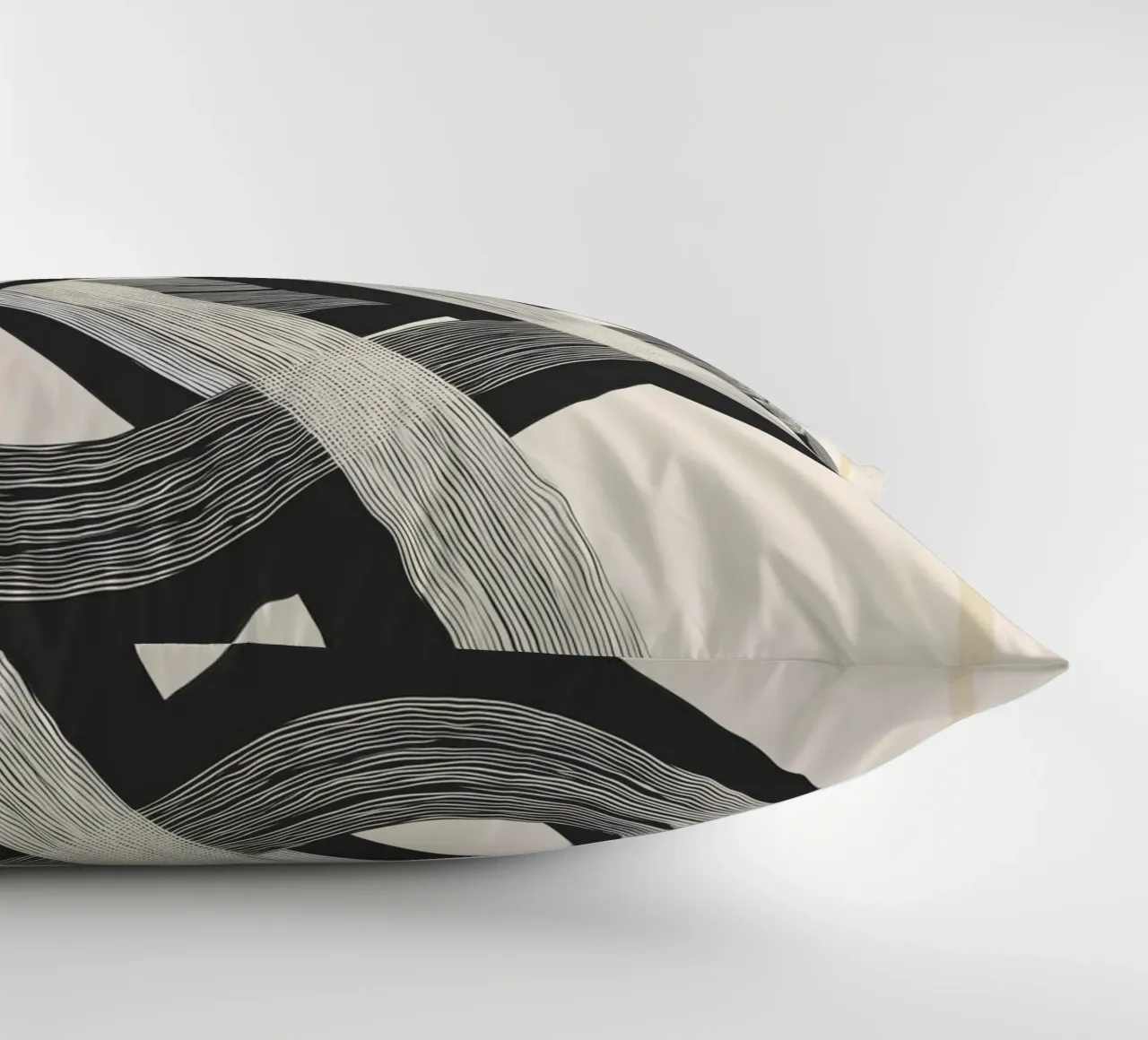 Interwoven Lines Abstract Art 1 cuscino da Nadjaa