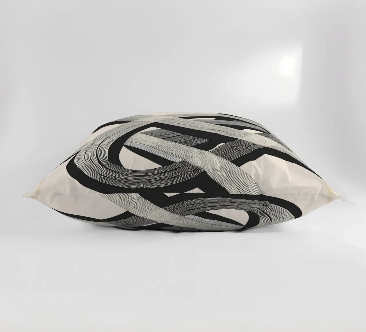 Interwoven Lines Abstract Art 1 cuscino da Nadjaa