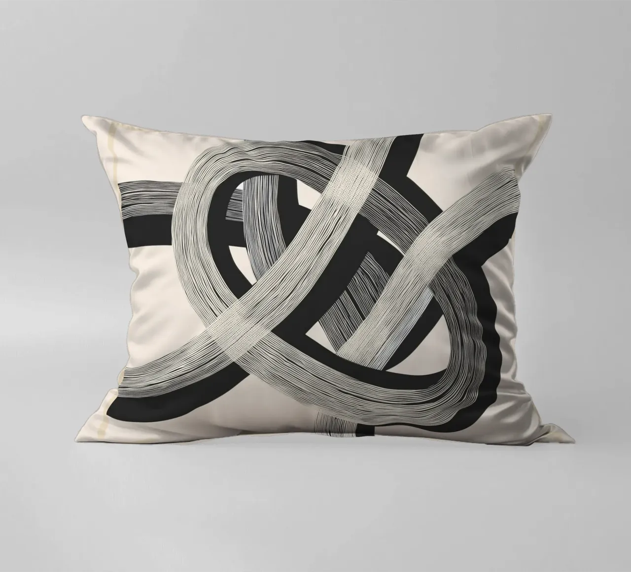 Interwoven Lines Abstract Art 1 cuscino da Nadjaa