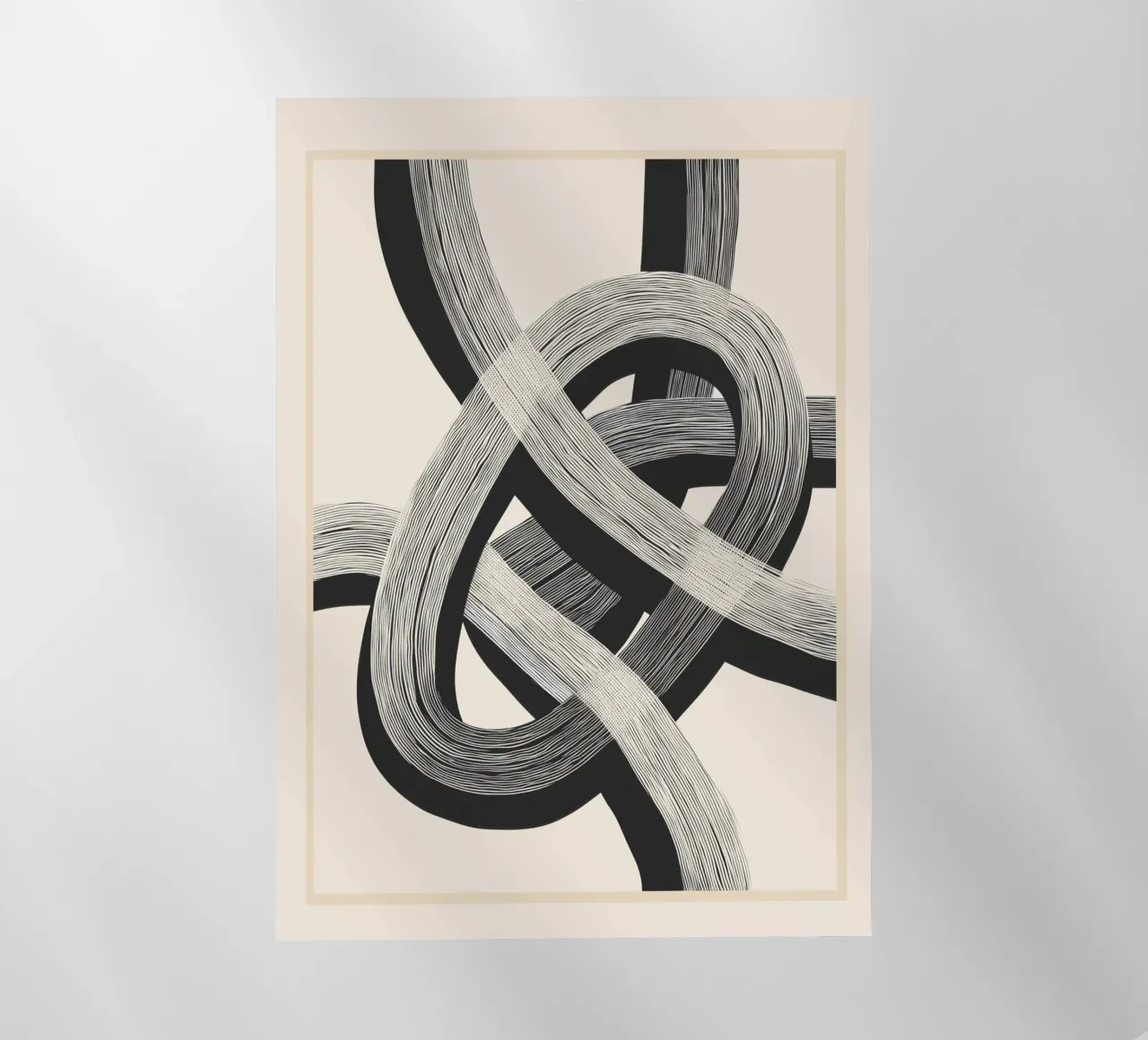 Interwoven Lines Abstract Art 1 pellicola backlit da Nadjaa