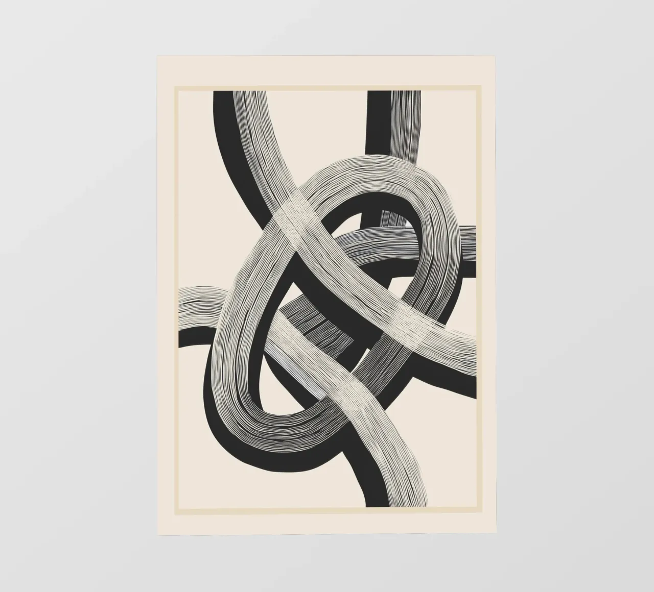 Interwoven Lines Abstract Art 1 pellicola backlit da Nadjaa