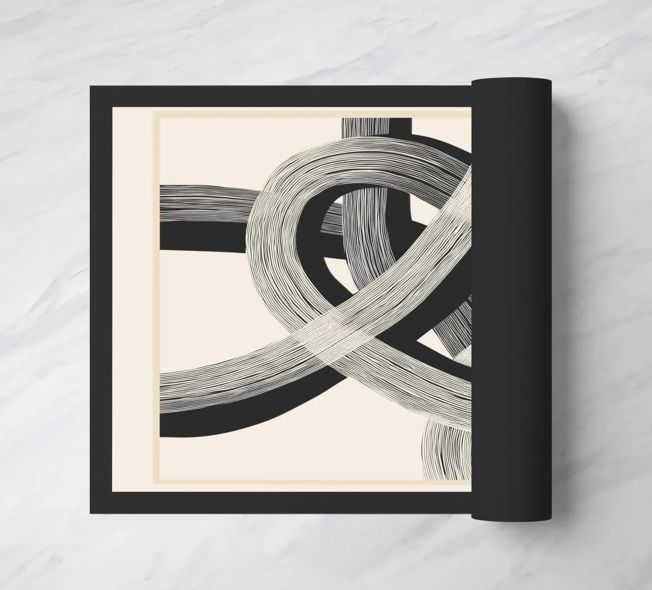 Interwoven Lines Abstract Art 1 zerbino da Nadjaa