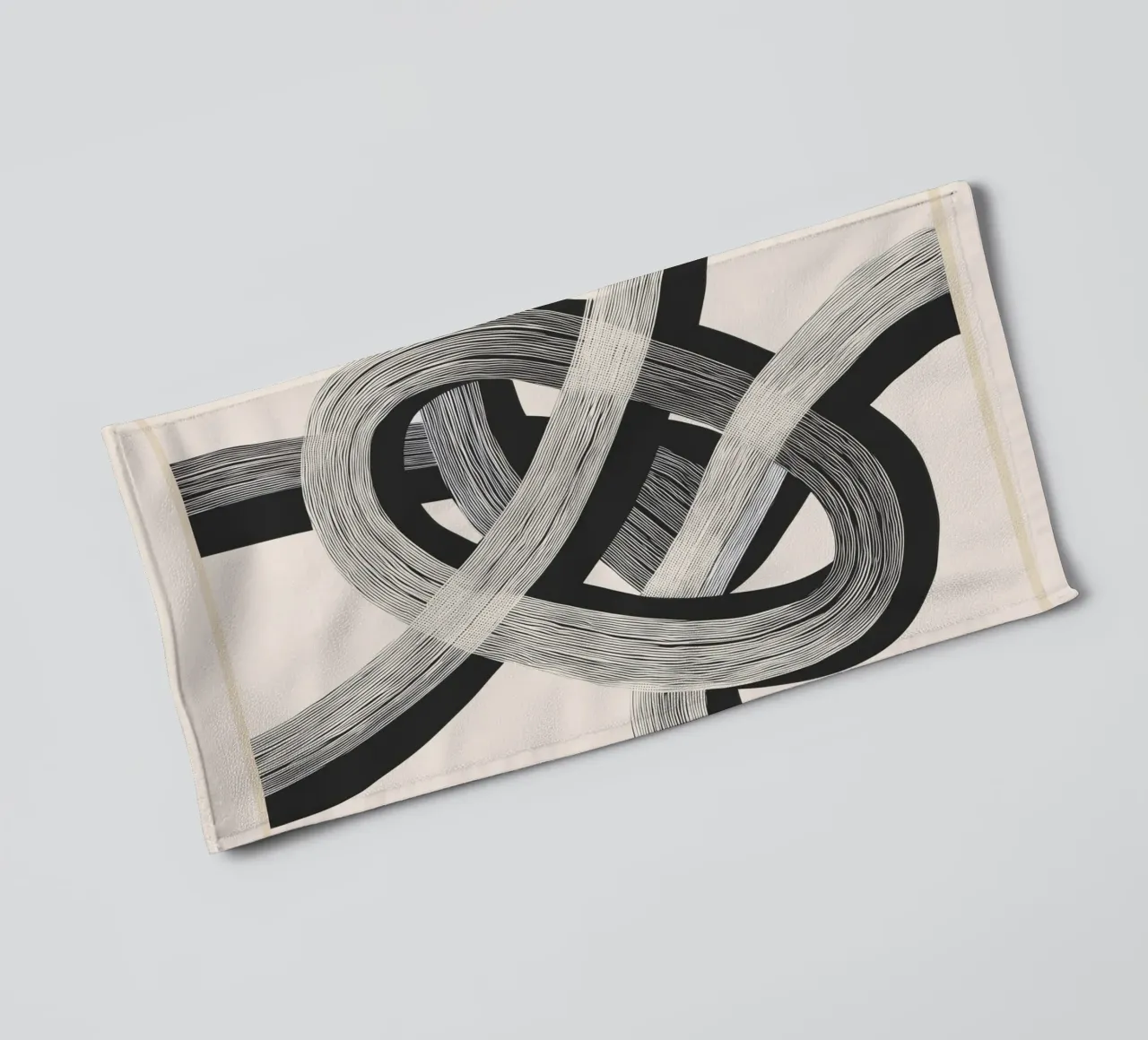 Interwoven Lines Abstract Art 1 asciugamano da bagno da Nadjaa