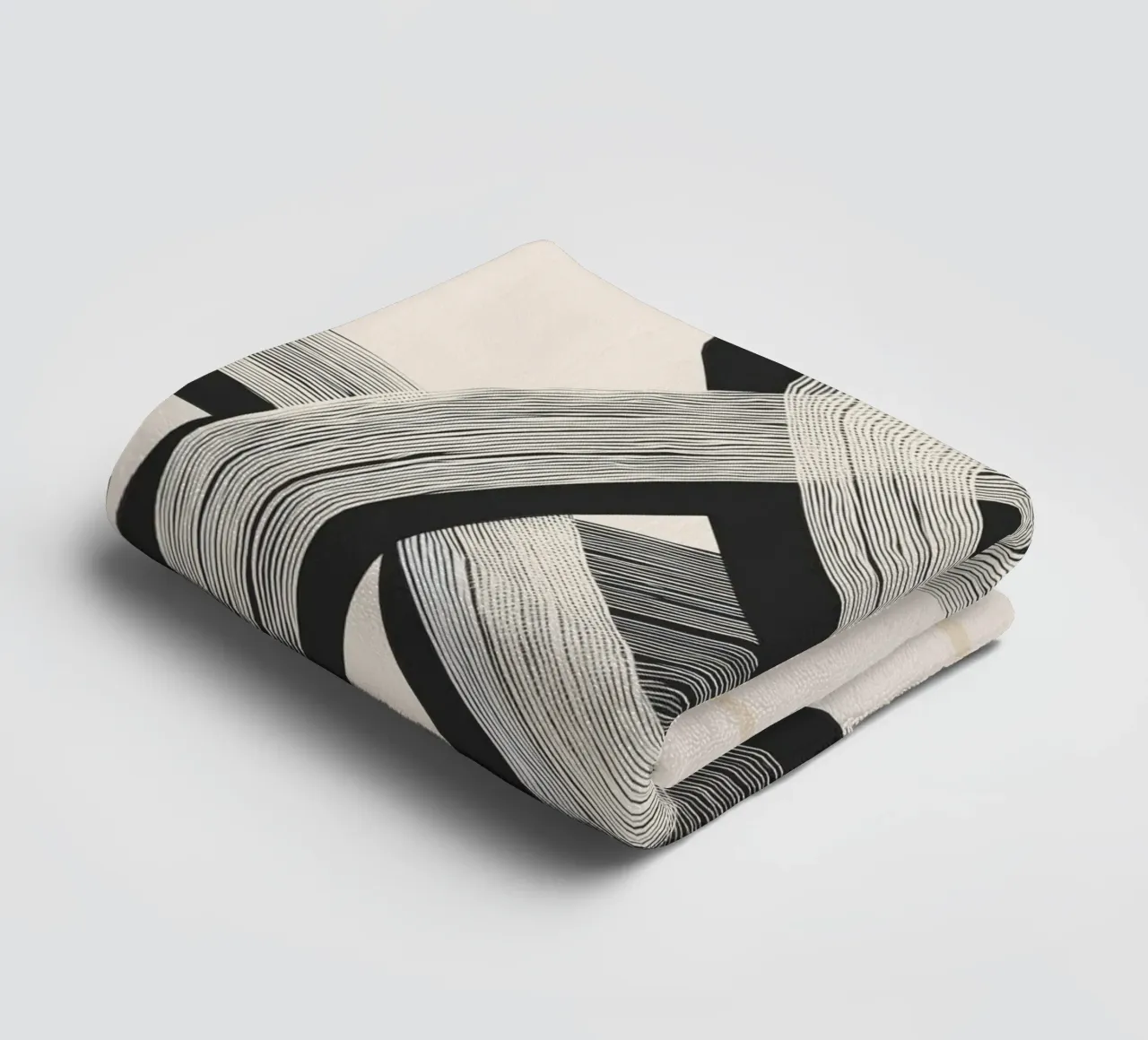 Interwoven Lines Abstract Art 1 asciugamano da bagno da Nadjaa