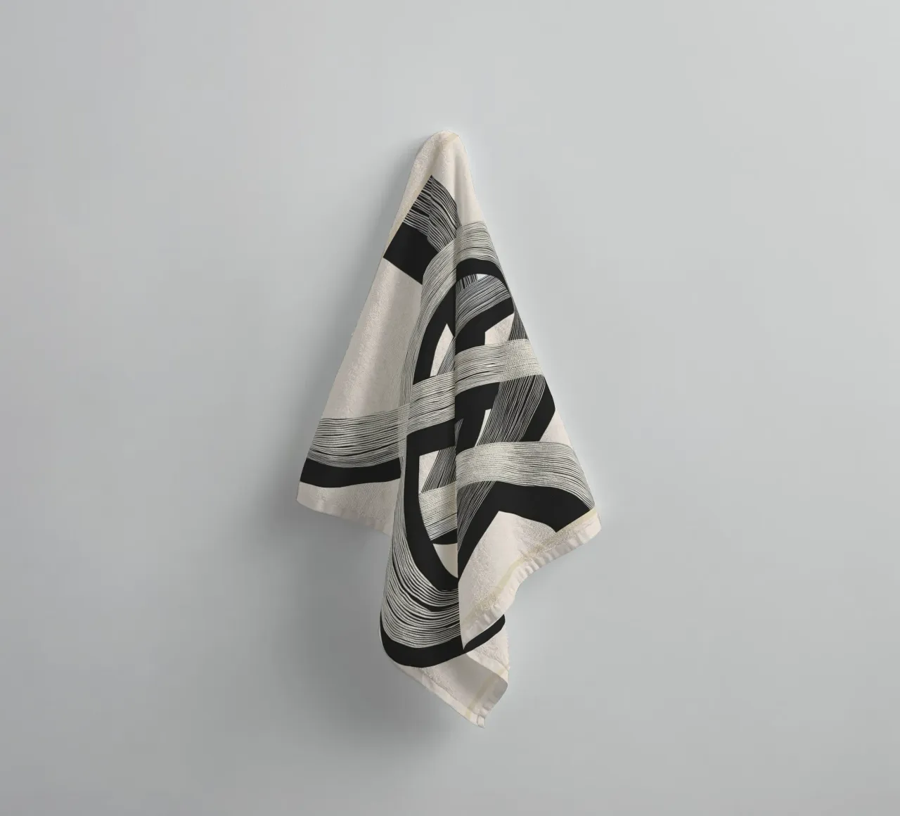 Interwoven Lines Abstract Art 1 asciugamano da bagno da Nadjaa