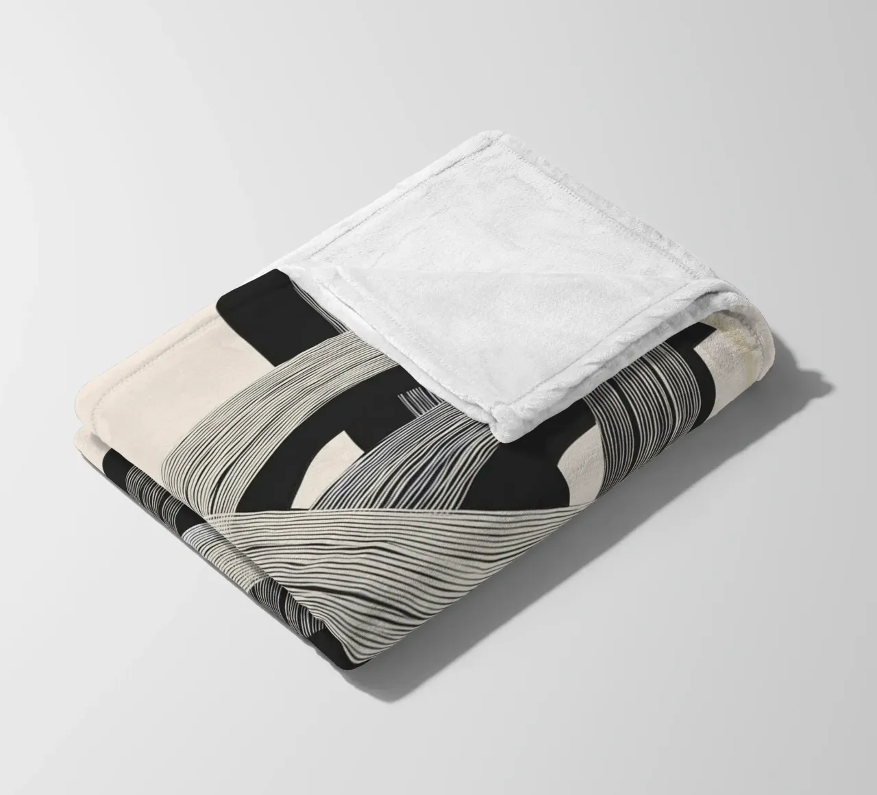 Interwoven Lines Abstract Art 1 coperta in pile da Nadjaa