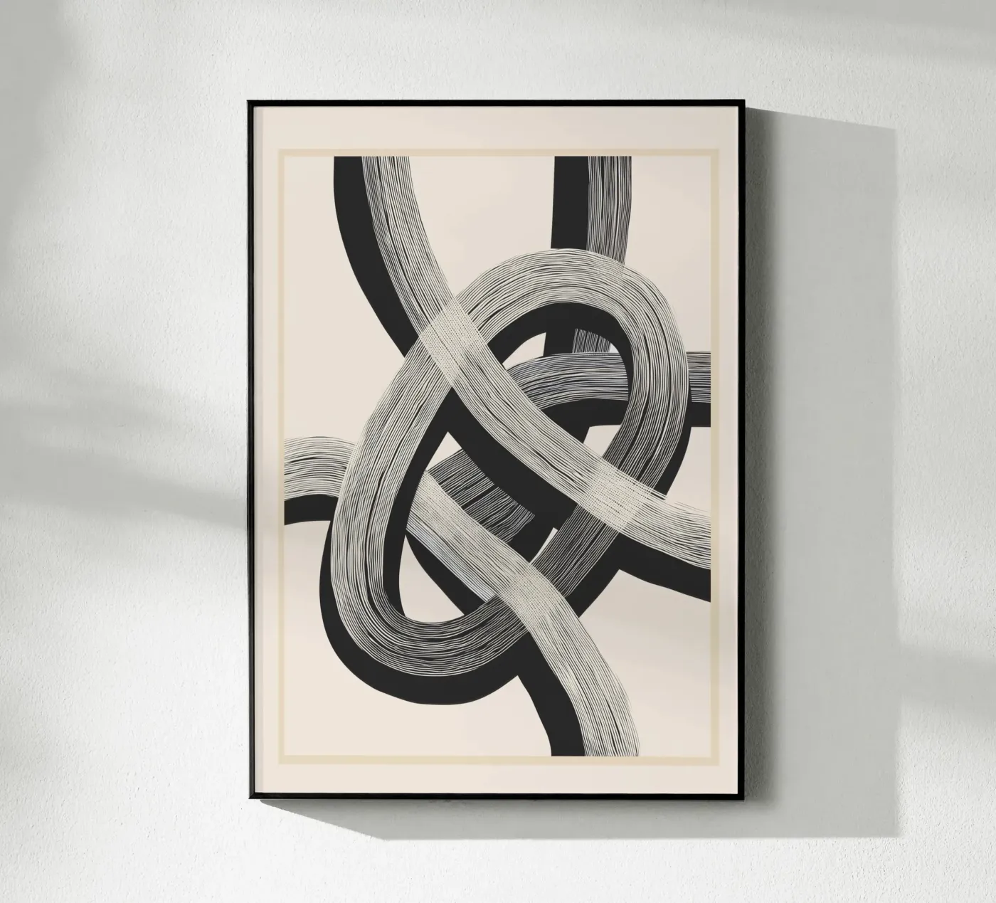 Interwoven Lines Abstract Art 1 plexiglass da Nadjaa