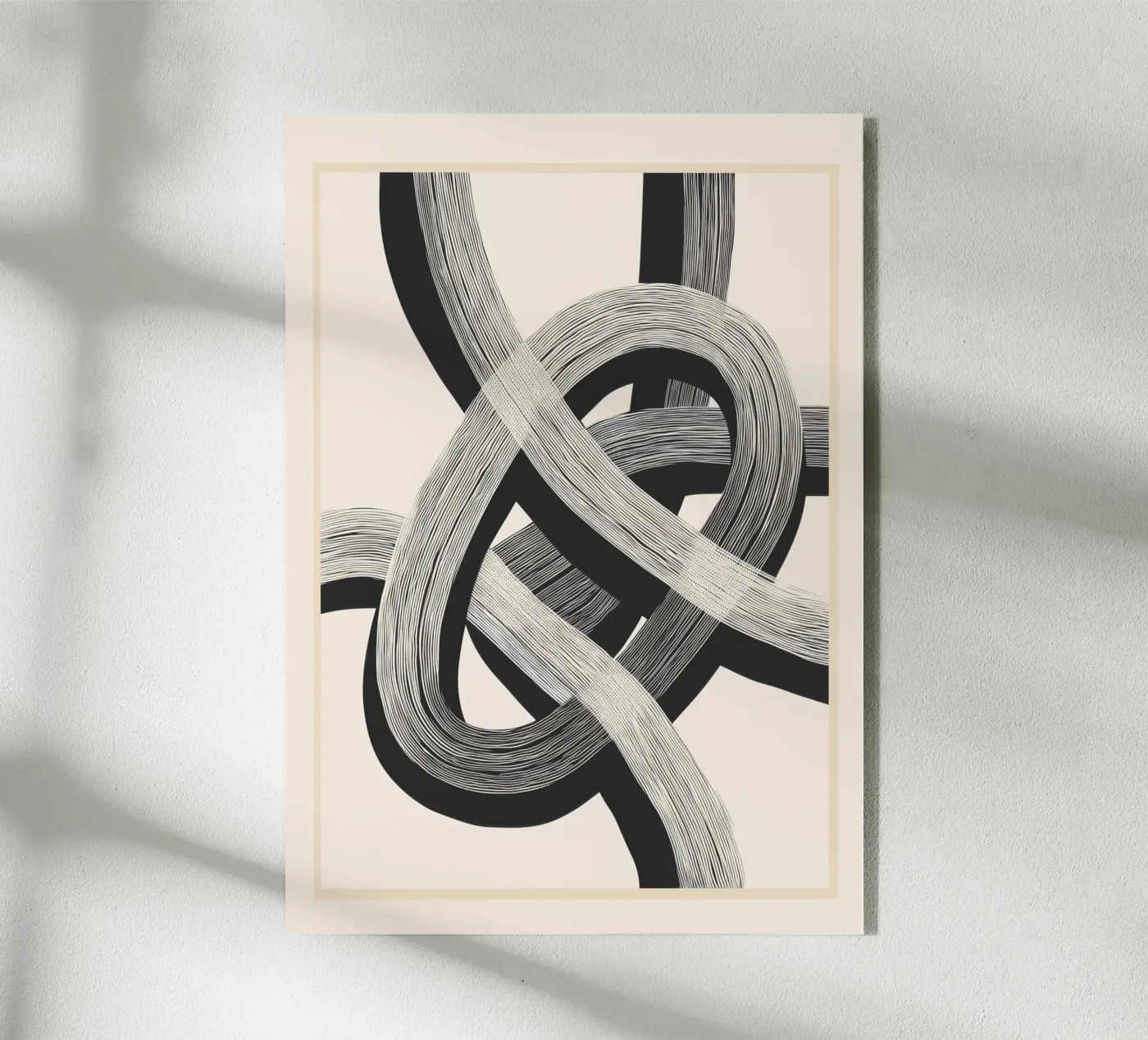 Interwoven Lines Abstract Art 1 plexiglass da Nadjaa