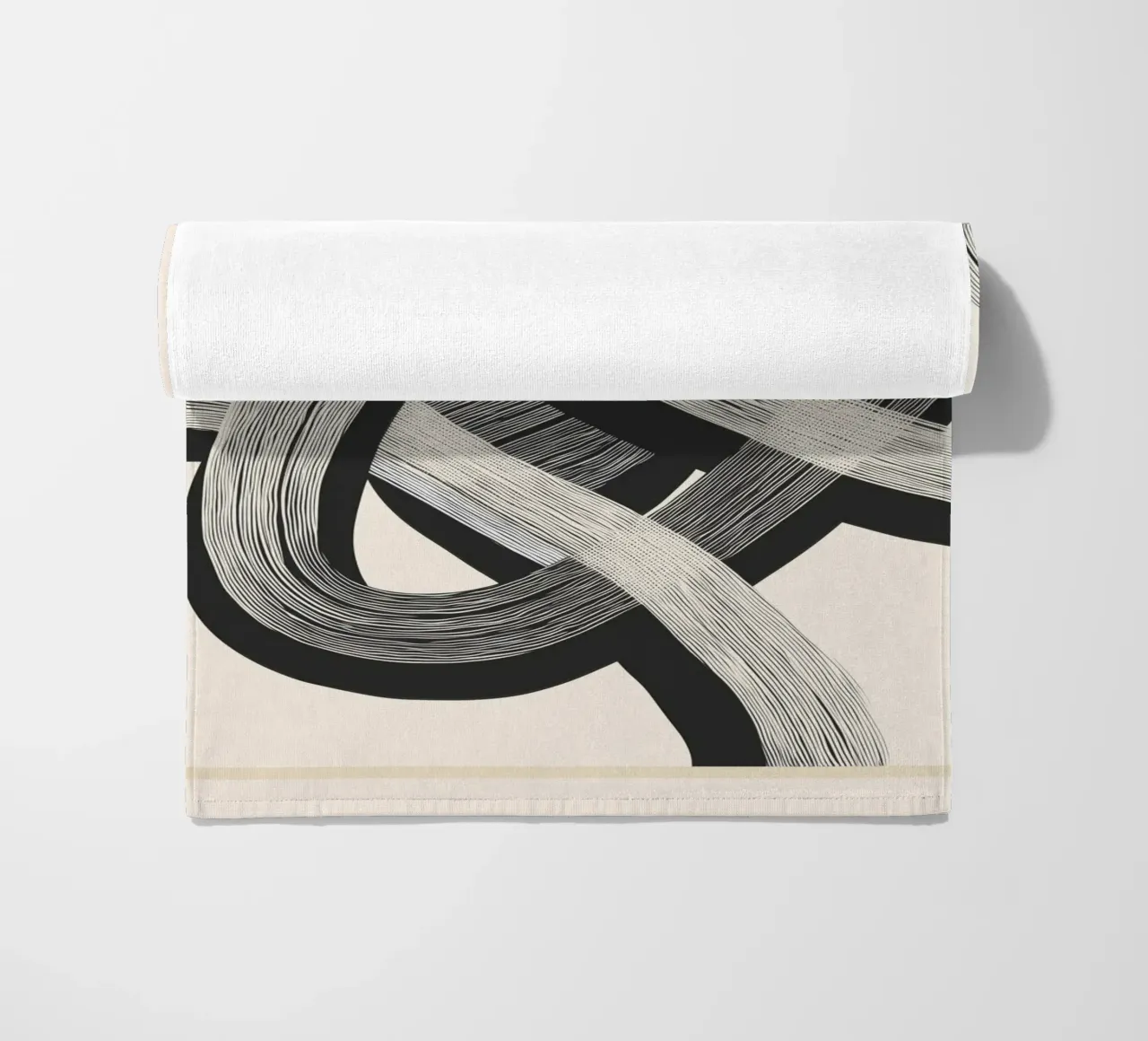 Interwoven Lines Abstract Art 1 telo mare da Nadjaa