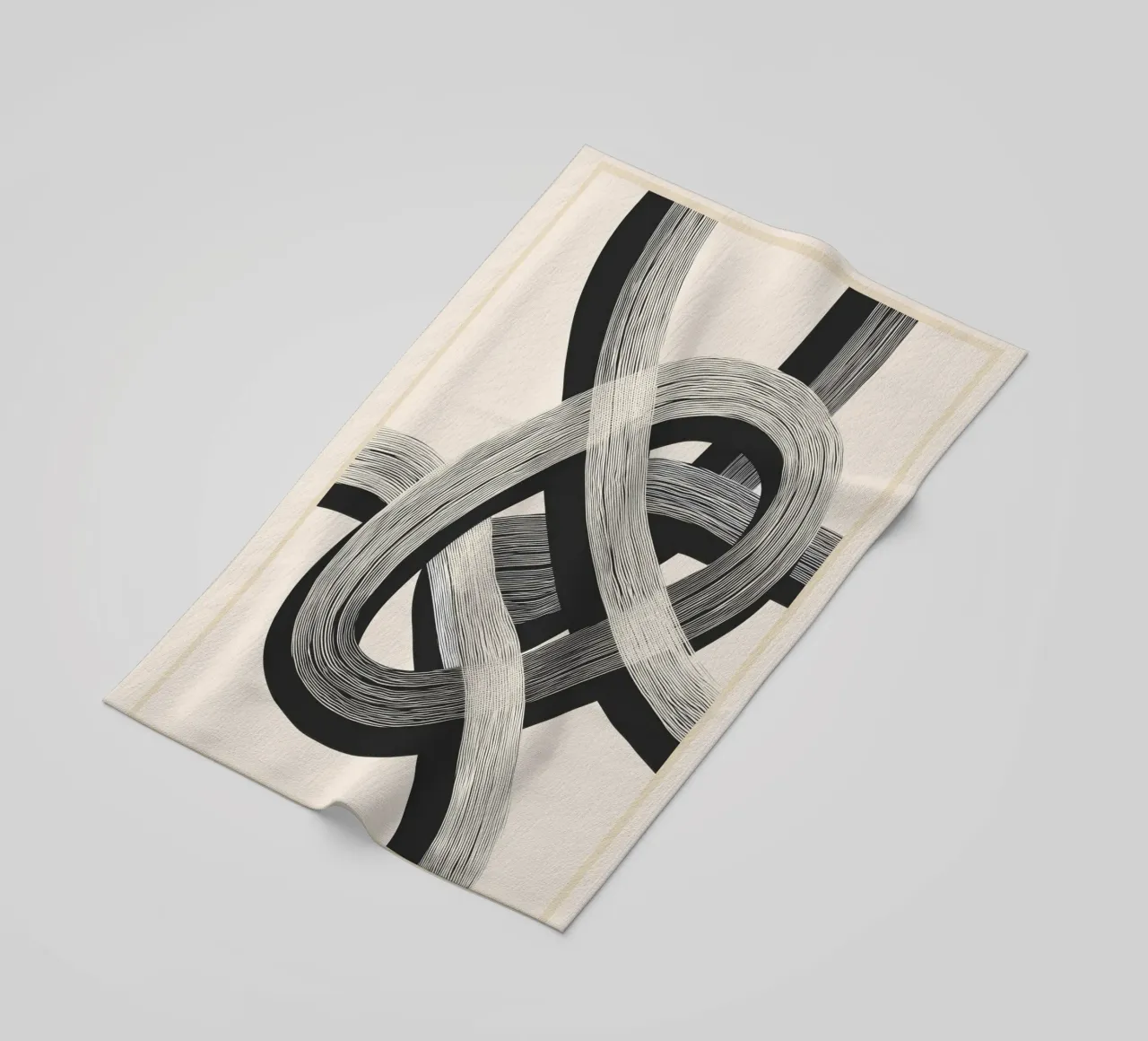 Interwoven Lines Abstract Art 1 telo mare da Nadjaa