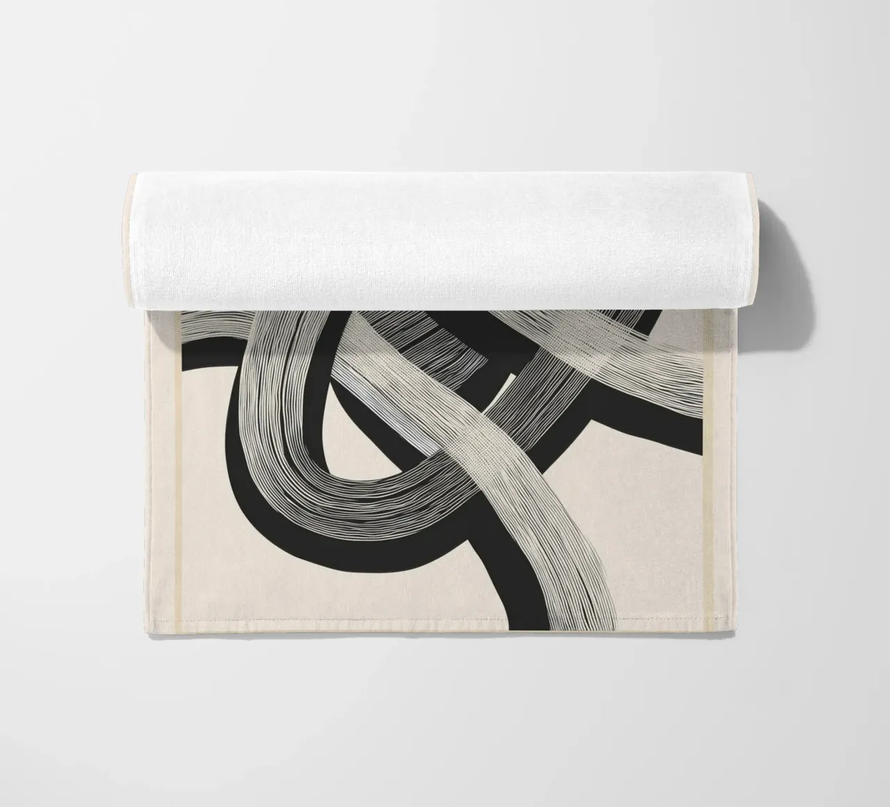 Interwoven Lines Abstract Art 1 telo mare da Nadjaa