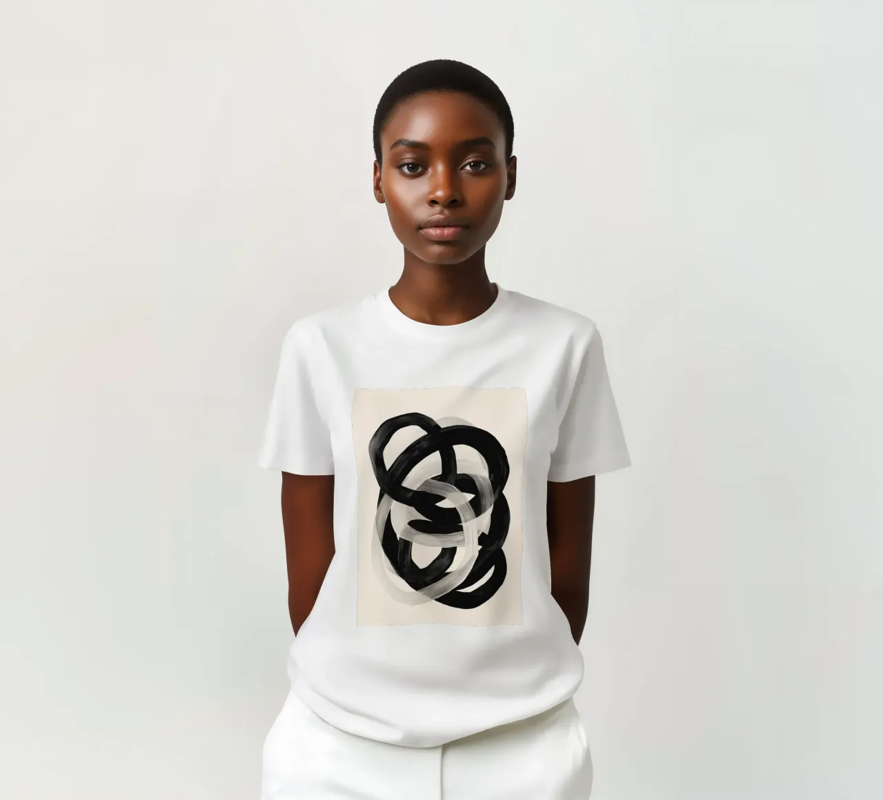 Interwoven Lines Abstract Art 2 t-shirt da Nadjaa