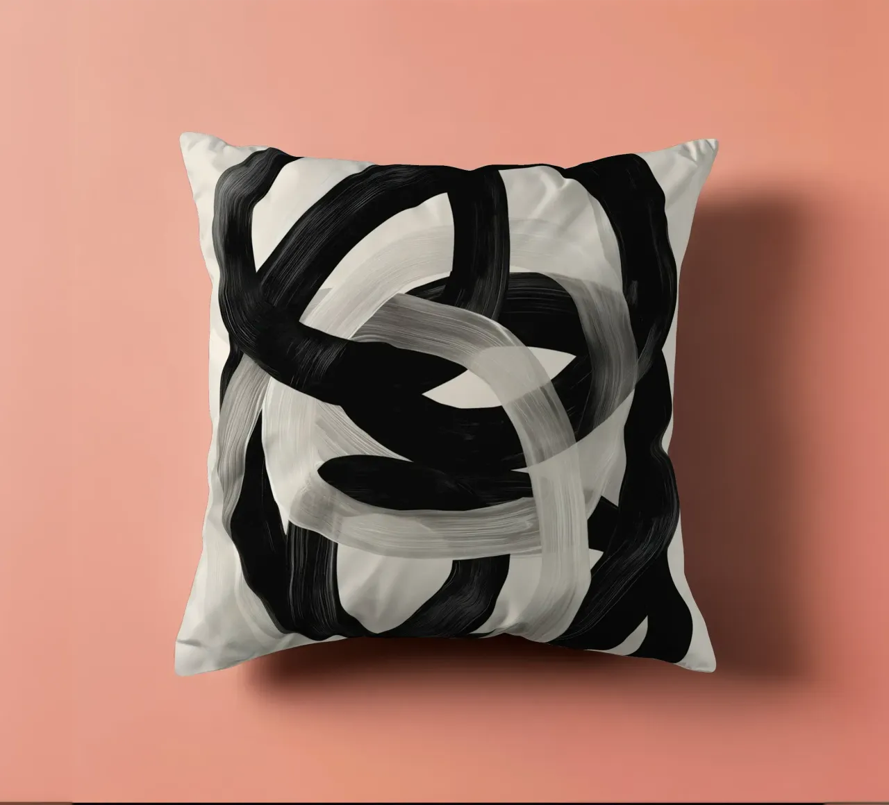 Interwoven Lines Abstract Art 2 cuscino da Nadjaa