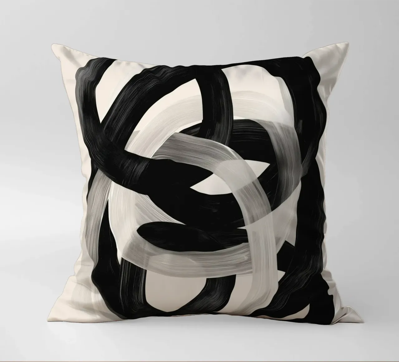 Interwoven Lines Abstract Art 2 cuscino da Nadjaa