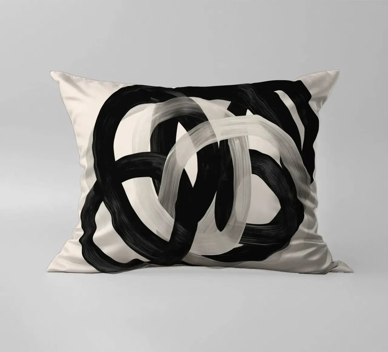 Interwoven Lines Abstract Art 2 cuscino da Nadjaa