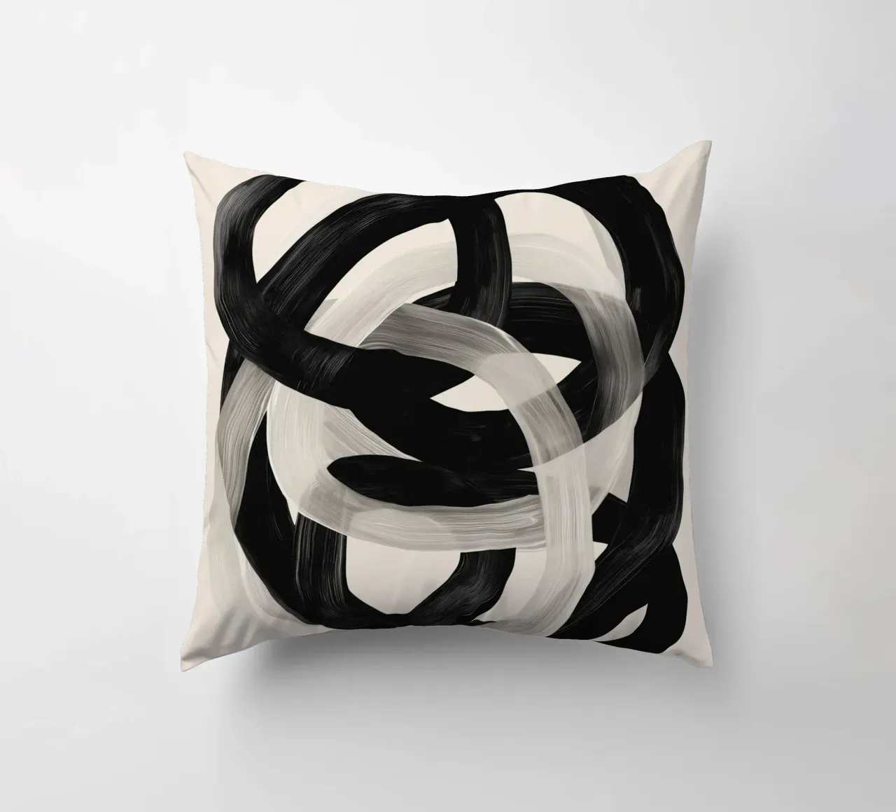 Interwoven Lines Abstract Art 2 cuscino da Nadjaa