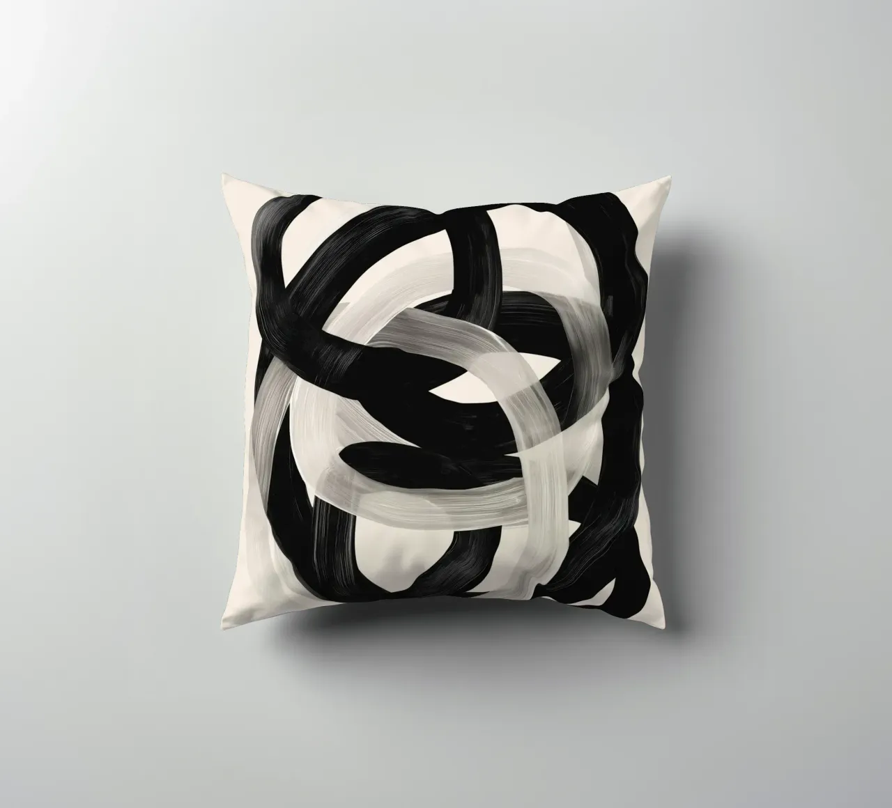 Interwoven Lines Abstract Art 2 cuscino da Nadjaa