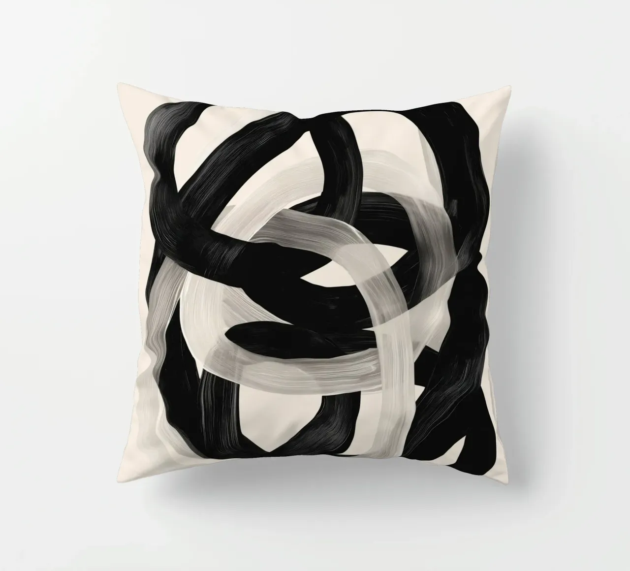 Interwoven Lines Abstract Art 2 cuscino da Nadjaa