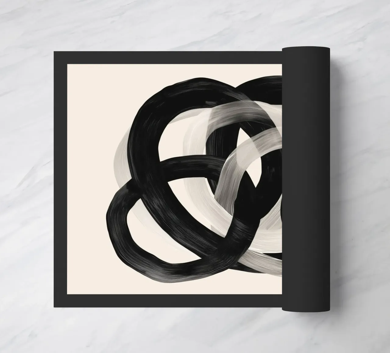 Interwoven Lines Abstract Art 2 zerbino da Nadjaa