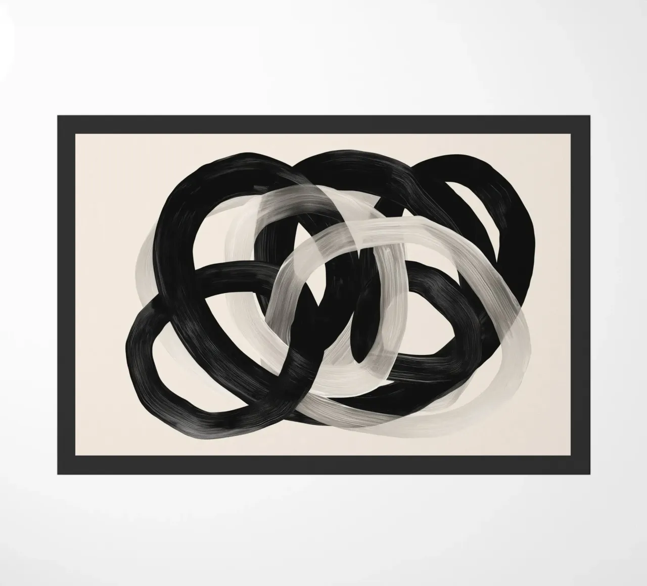Interwoven Lines Abstract Art 2 zerbino da Nadjaa